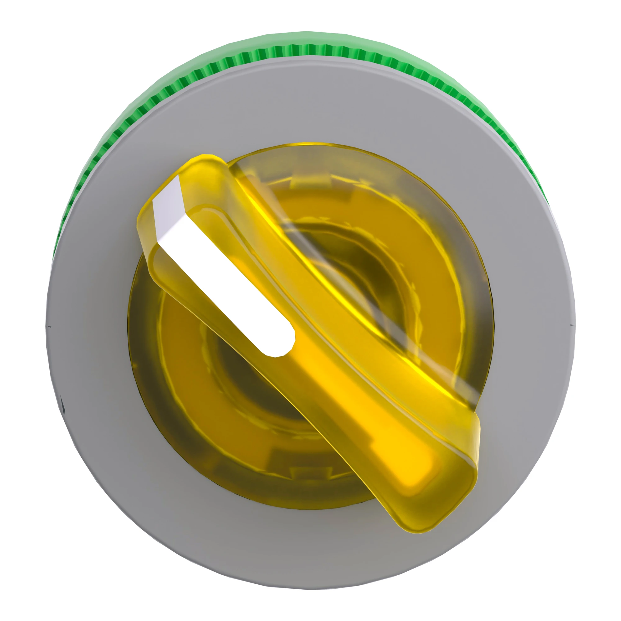 Schneider Electric ZB5FK1483C0 Illuminated selector switch, front element, Harmony XB5F, plastic, 30mm, yellow, for universal LED, 2 positions, momentary (img_004)