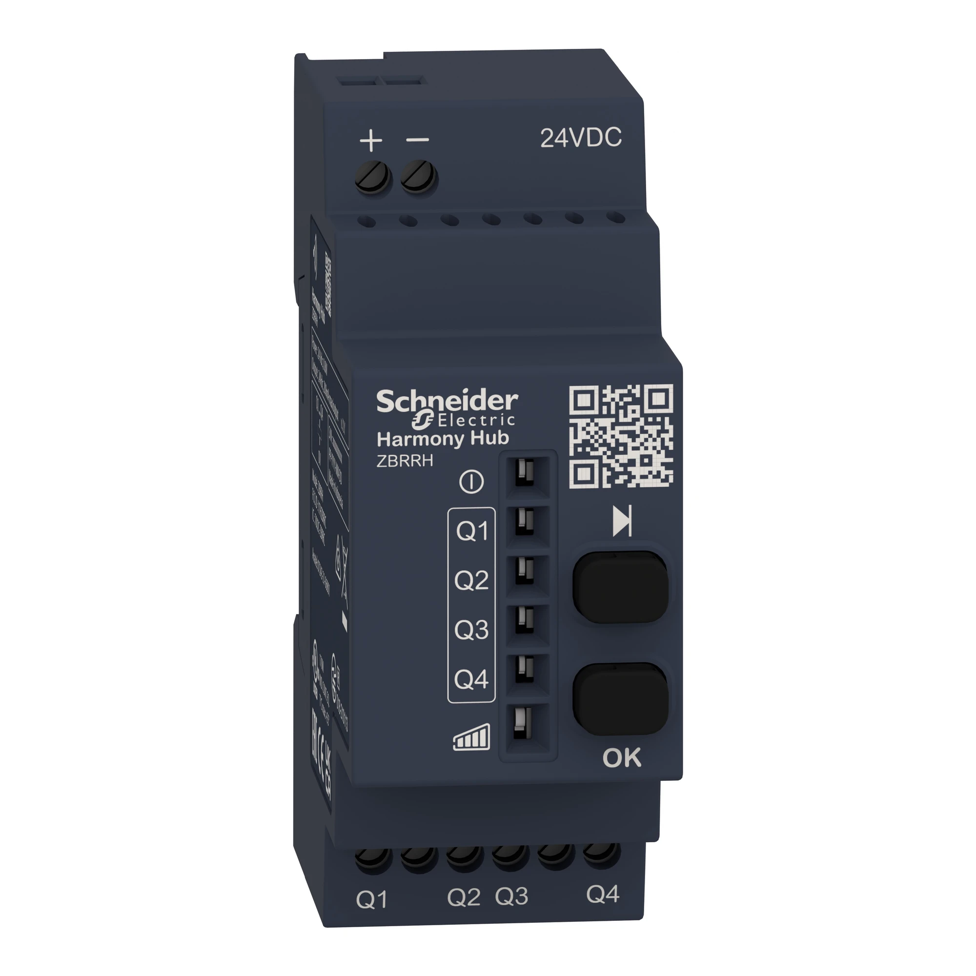 Schneider Electric ZBRRH Receiver for Harmony Hub, configurable, 4 PNP outputs, 200mA, 24V DC (img_004) Schneider Electric ZBRRH Receiver for Harmony Hub, configurable, 4 PNP outputs, 200mA, 24V DC (img_004)