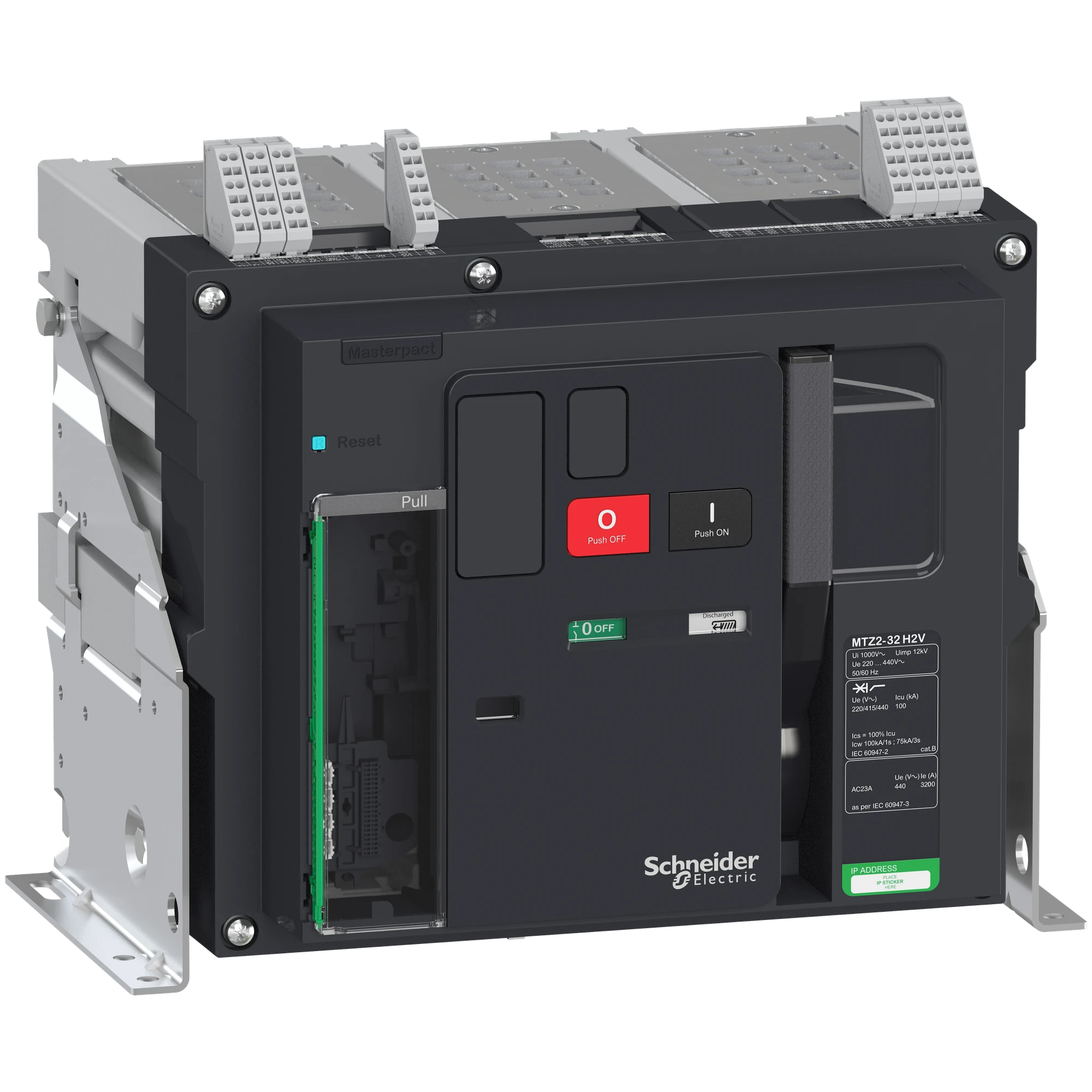 Schneider Electric LV846166 MasterPact MTZ2 3200A H2V Icu=Icw=100kA 3P Basic Frame Fixed Mount (img_001) Schneider Electric LV846166 MasterPact MTZ2 3200A H2V Icu=Icw=100kA 3P Basic Frame Fixed Mount (img_001)