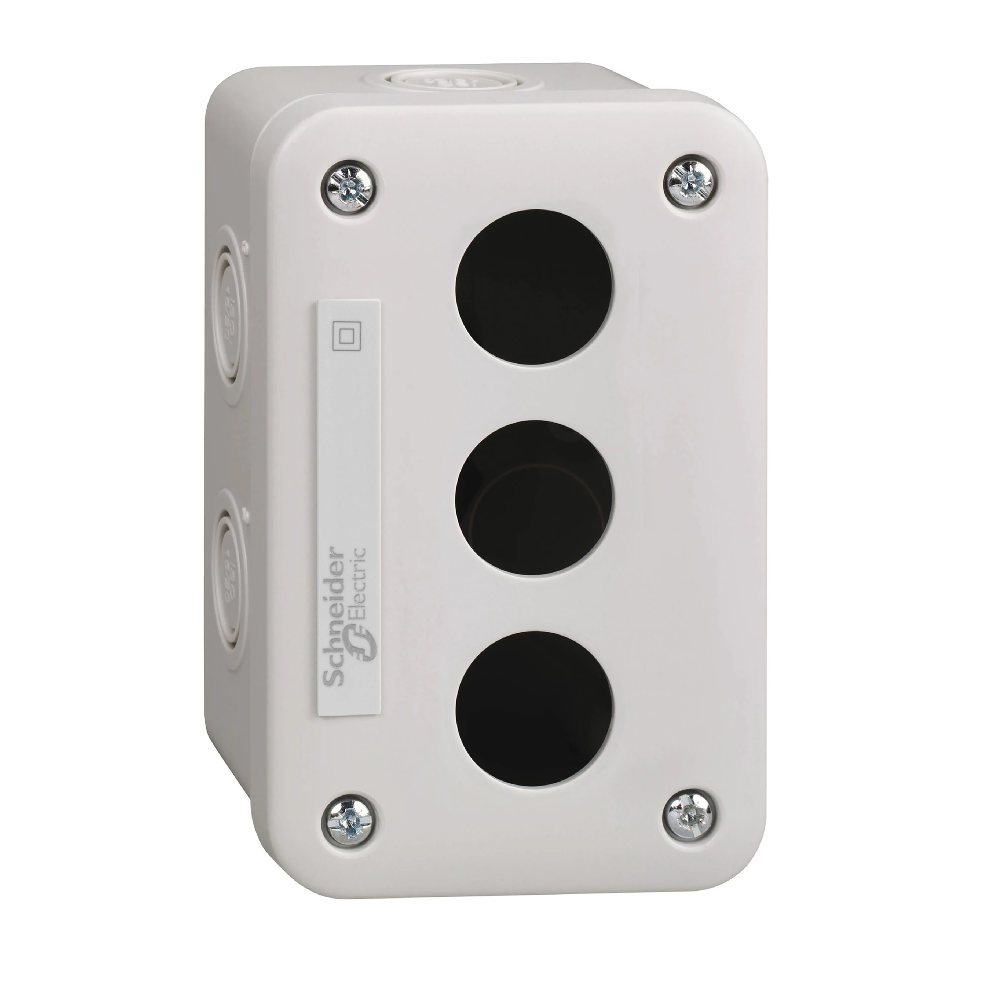 Schneider Electric XALE3 Empty enclosure, Harmony XALE, plastic, light grey, 3 holes, 22mm (img_001) Schneider Electric XALE3 Empty enclosure, Harmony XALE, plastic, light grey, 3 holes, 22mm (img_001)