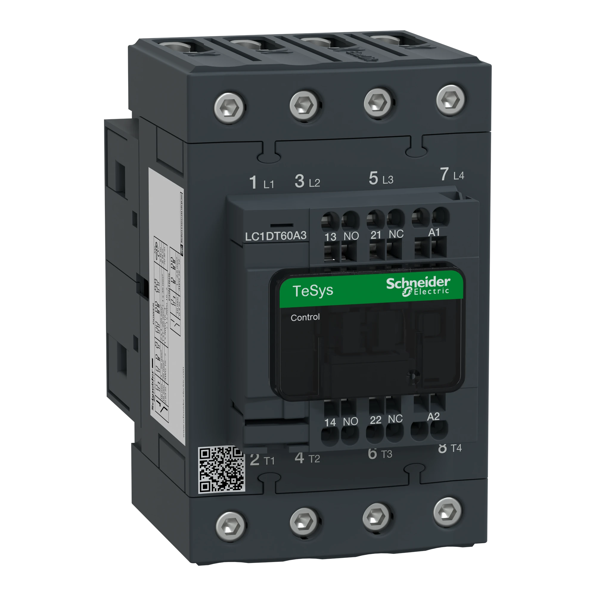 Schneider Electric LC1DT60A3P7 Power Contactor LC1D 4p, +1NO+1NC, Coil 230 V AC (img_001)