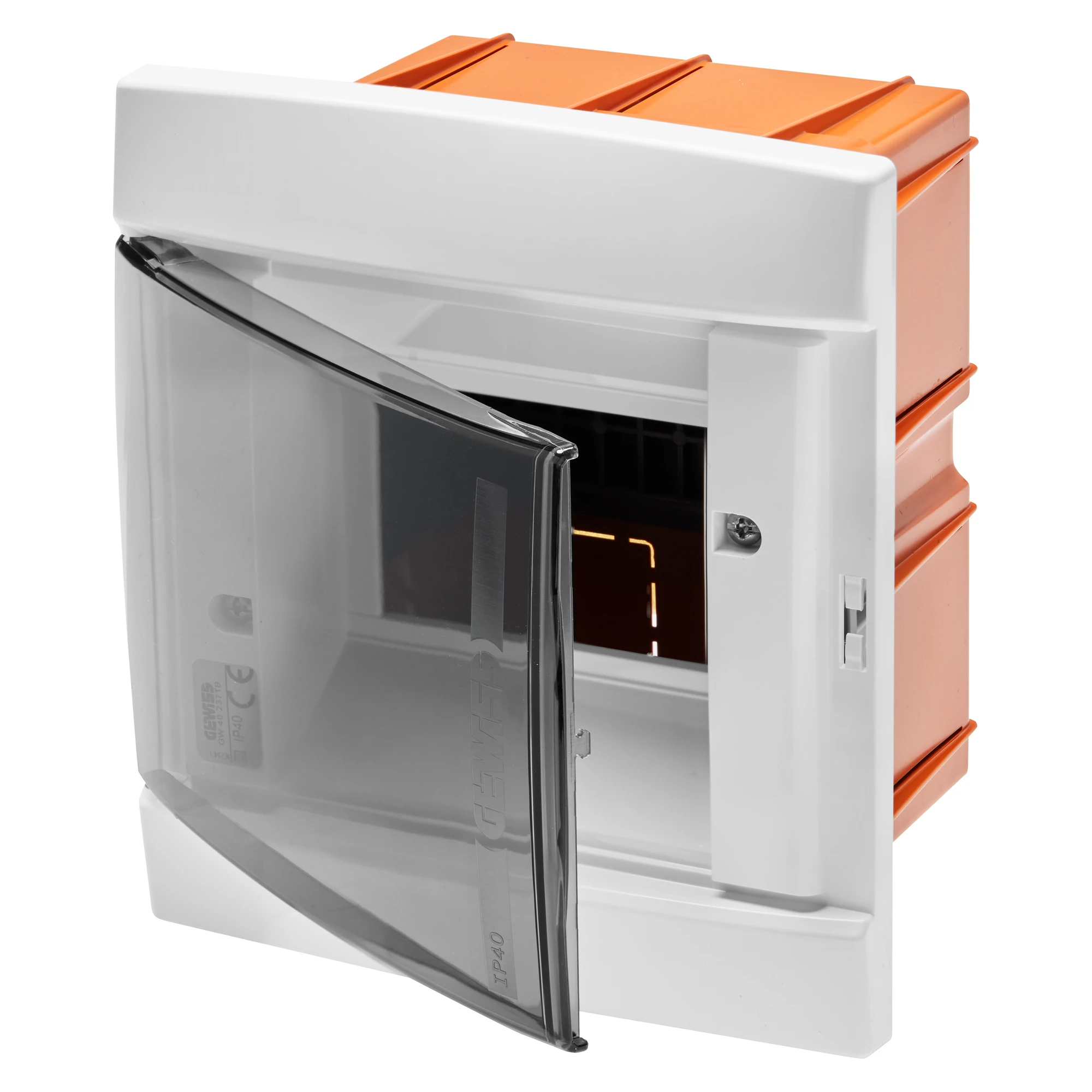 GEWISS GW40237TB DECORATIVE ENCLOSURE - FLUSH MOUNTING - PRE-ARRANGED FOR HOUSING TERMINAL BLOCKS - 148X165X23 - WHITE - 4+1/2 MODULES (img_001)