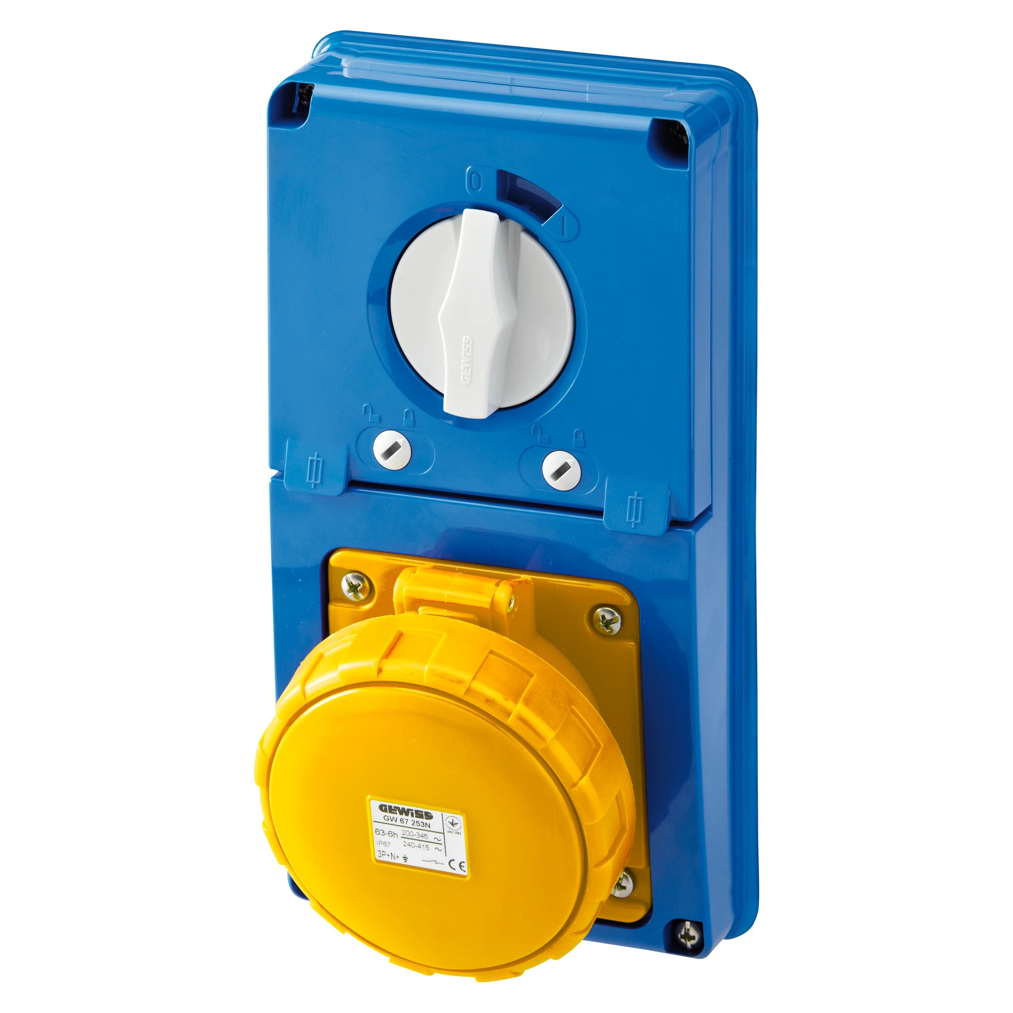 GEWISS GW66347N IEC Steckdose schaltbar/Sicherung senkrecht ohne Gehaeuse 63A/5 pol. 110V IP67 (img_001) GEWISS GW66347N IEC Steckdose schaltbar/Sicherung senkrecht ohne Gehaeuse 63A/5 pol. 110V IP67 (img_001)