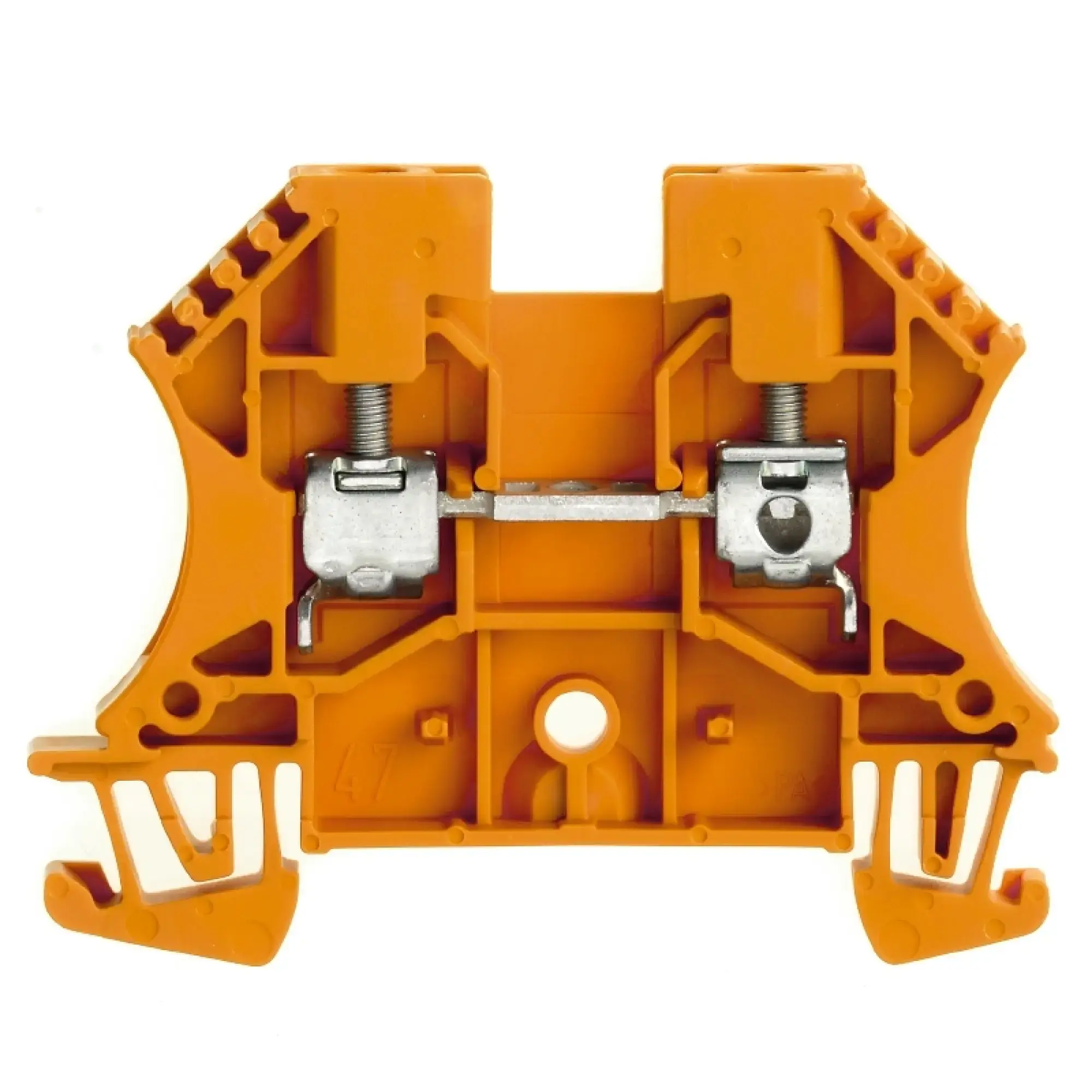 Weidmüller 1036760000 Feed-through terminal block, Screw connection, orange, 4 mm², 32 A, 800 V, Number of connections: 2 (img_001)