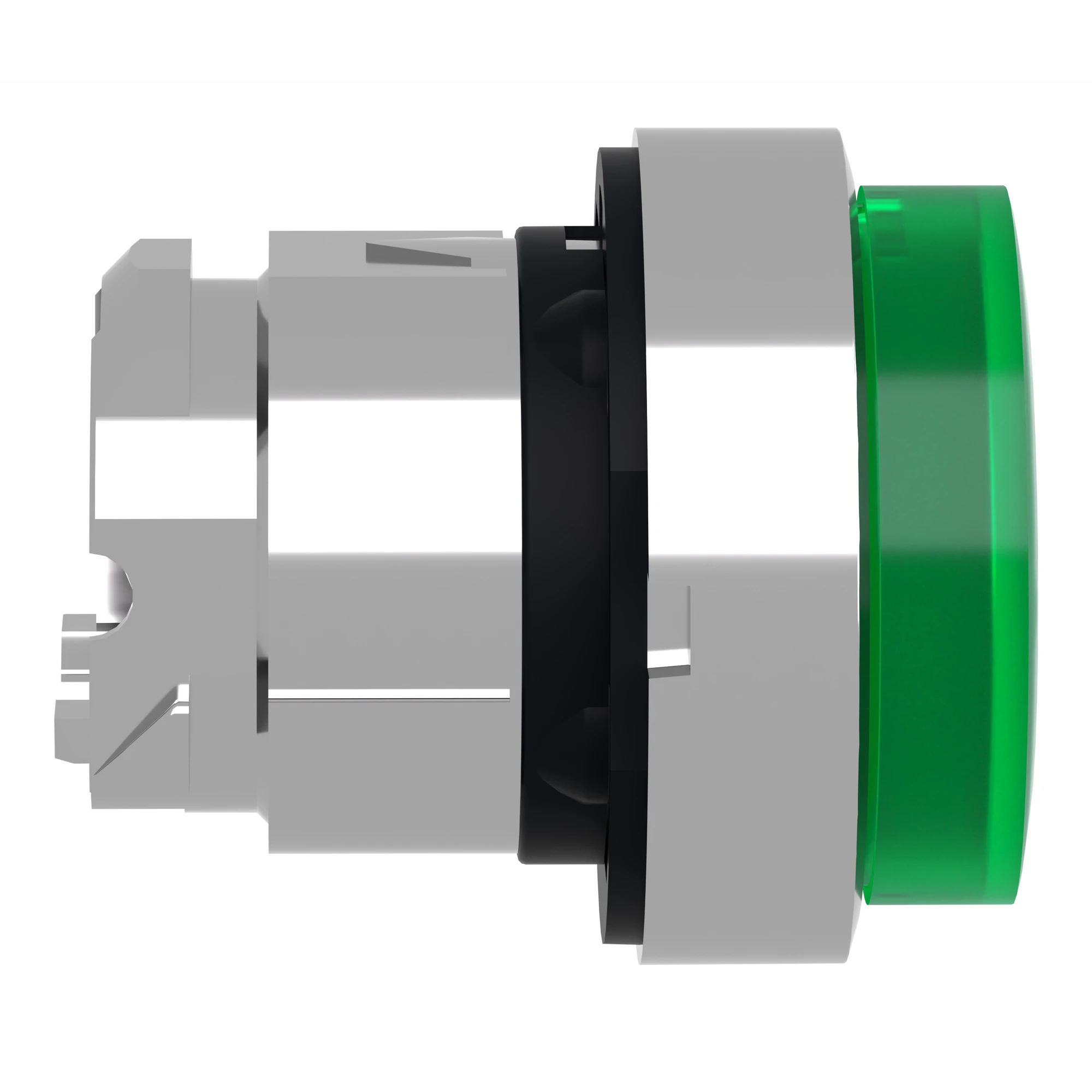 Schneider Electric ZB4BW133 Illuminated push-button, front element, Harmony XB4, metal, 22mm, green, protruding, unmarked, for universal LED (img_003)