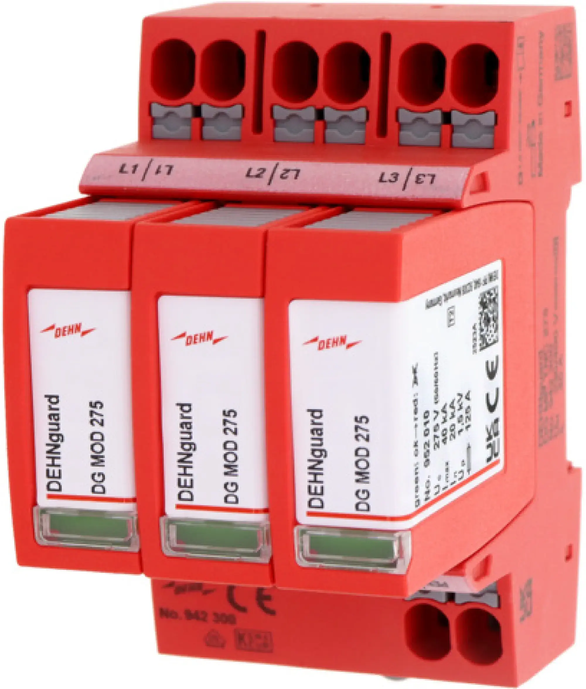 Dehn 942300 Type 2+3 surge arrester DEHNguard MP 3-pole Uc 275V TNC (img_001)