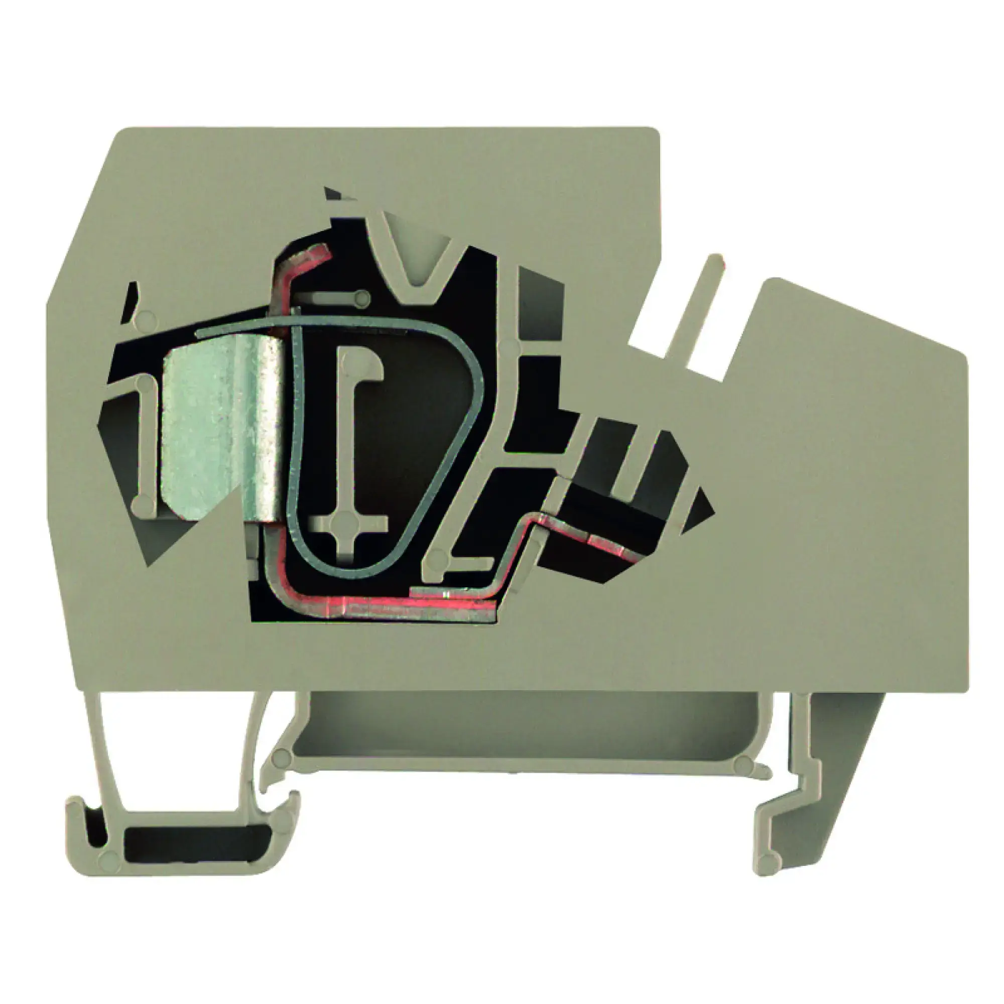 Weidmüller 1772940000 Supply terminal, Tension-clamp connection, dark beige, 16 mm², 76 A, 800 V, Number of connections: 1, Number of levels: 1, TS 35, V-0, Wemid (img_001)