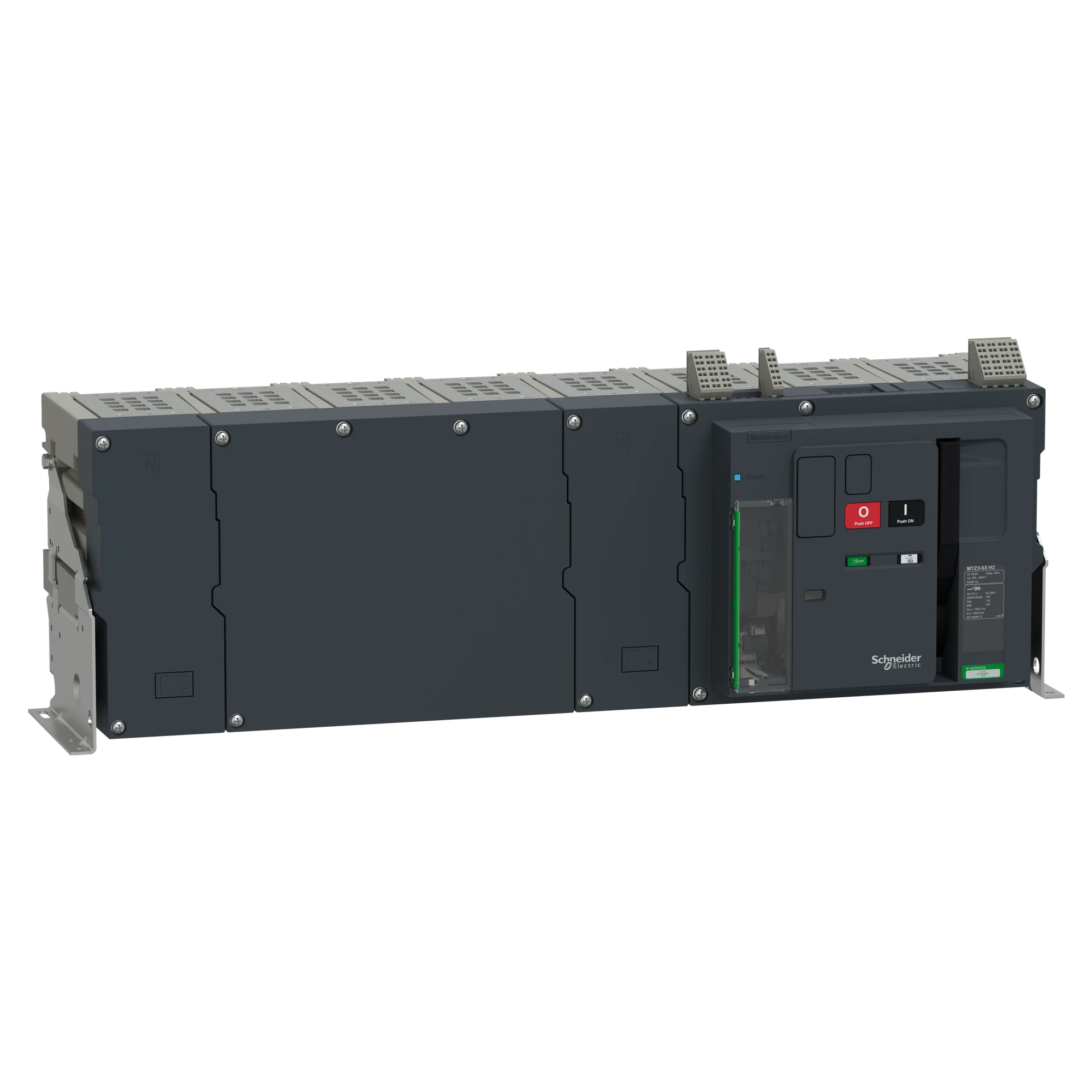 Schneider Electric LV948122 MasterPacT MTZ3 63 6300A H2 150kA/440VAC (Icu) 4P Grundschalter Festeinbau für MicroLogic Active (img_001) Schneider Electric LV948122 MasterPacT MTZ3 63 6300A H2 150kA/440VAC (Icu) 4P Grundschalter Festeinbau für MicroLogic Active (img_001)