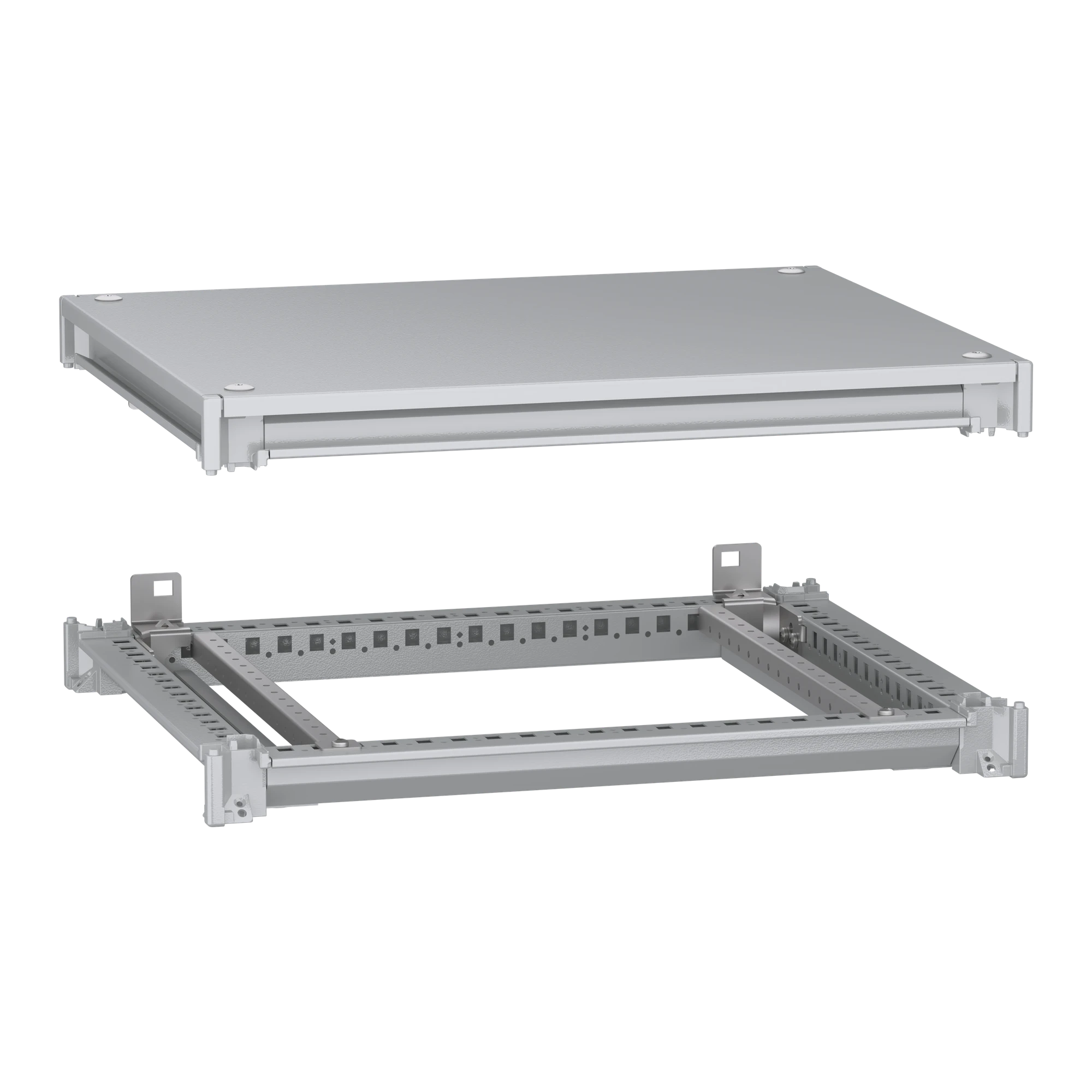 Schneider Electric NSYSFNC65 Lower and upper frame, PanelSet SFN, for electrical enclosures W 600 x D 500 mm, including roof (img_001)