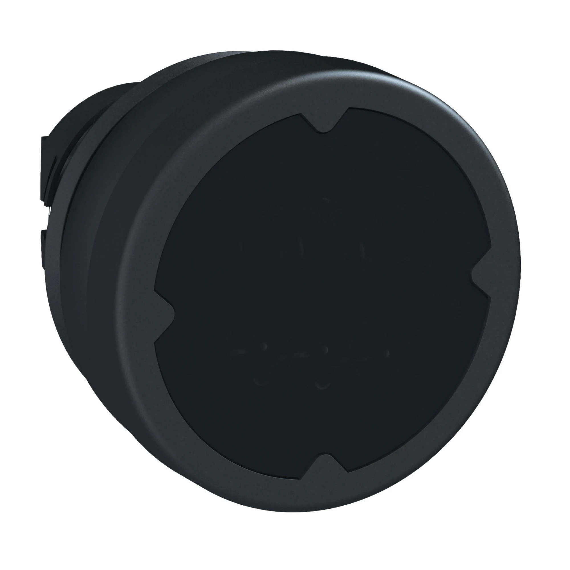 Schneider Electric ZB5AC280 Pushbutton, front element, Harmony XB5, plastic, 22mm, black, unmarked, momentary, for challenging environments (img_001)
