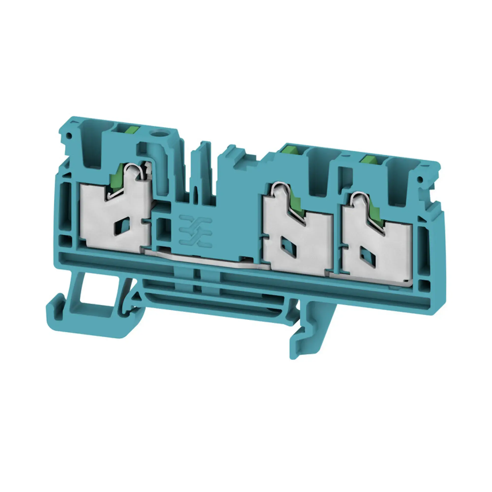 Weidmüller 2874850000 Feed-through terminal block, SNAP IN, blue, 4 mm², 32 A, 1000 V, Number of connections: 3 (img_001)