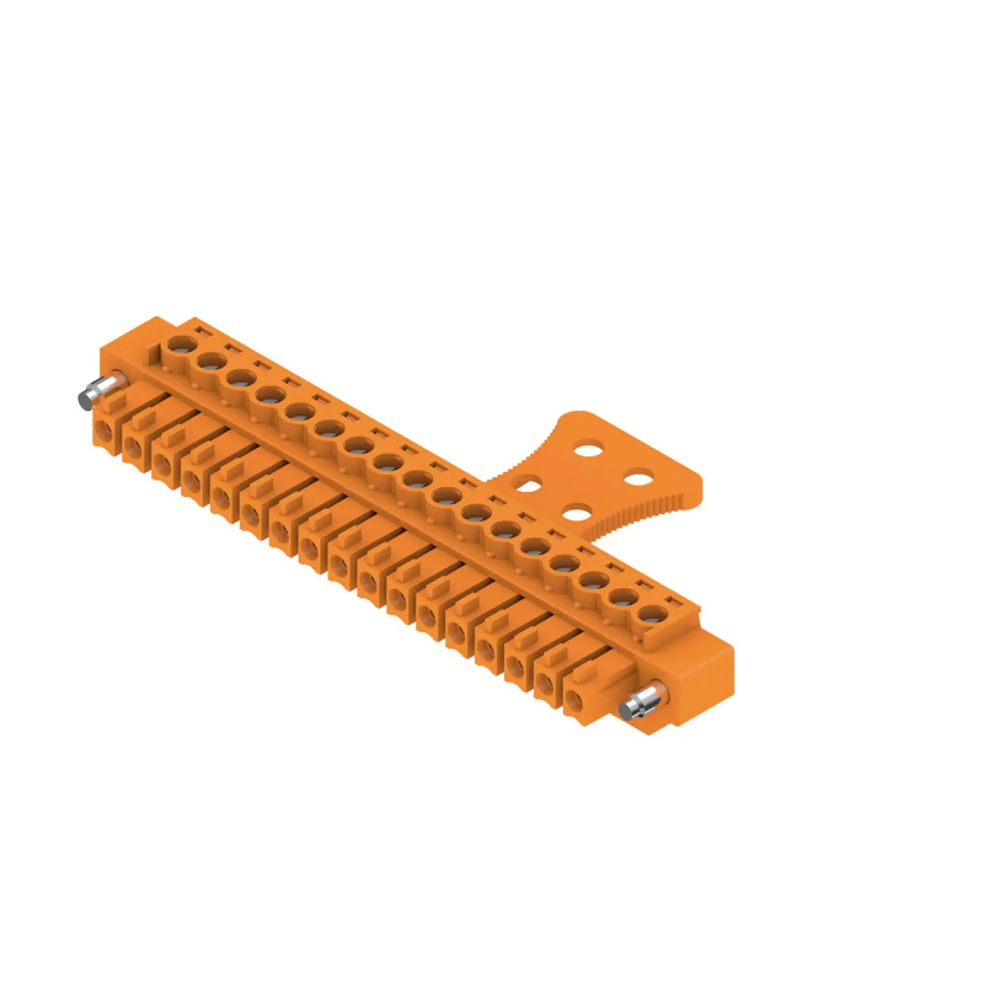 Weidmüller 1236700000 PCB connector (wire connection), 160 V, 17.5 A, Pitch in mm: 3.81, 1.5 mm², Number of poles: 17, Clamping yoke connection, Box (img_001)
