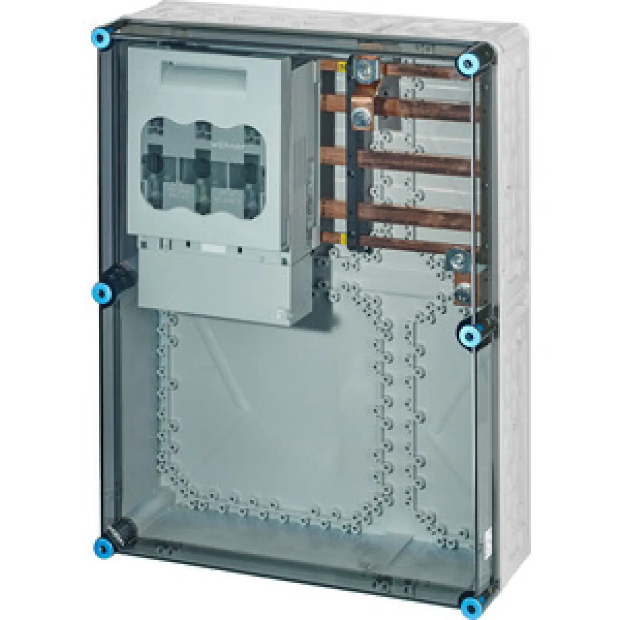 Hensel 20001431 Mi-NH-Sicherungslasttrennschaltergehäuse , 1xNH 1,a. Sammels., 400A, 5polig Mi 6678 (img_001) Hensel 20001431 Mi-NH-Sicherungslasttrennschaltergehäuse , 1xNH 1,a. Sammels., 400A, 5polig Mi 6678 (img_001)