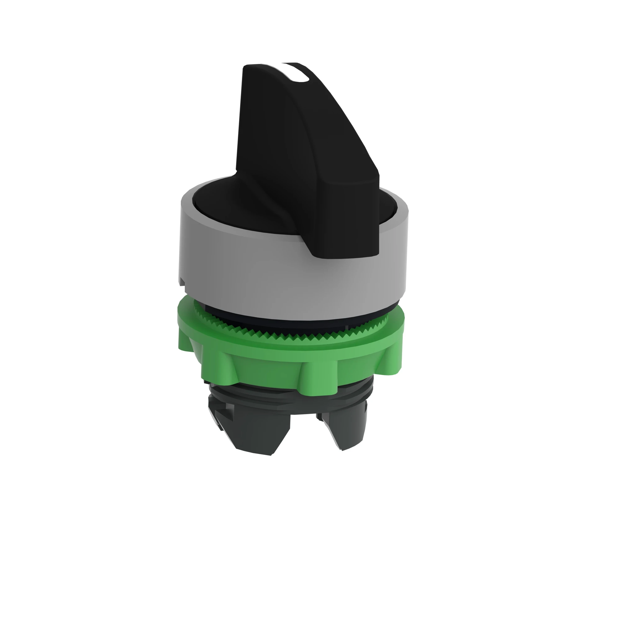 Schneider Electric ZB5AJ3C0 Selector Switch, Front Element, Harmony XB5, Plastic, 22mm, Light Grey, Black, 3 Positions, Long Lever, Latching (img_005)