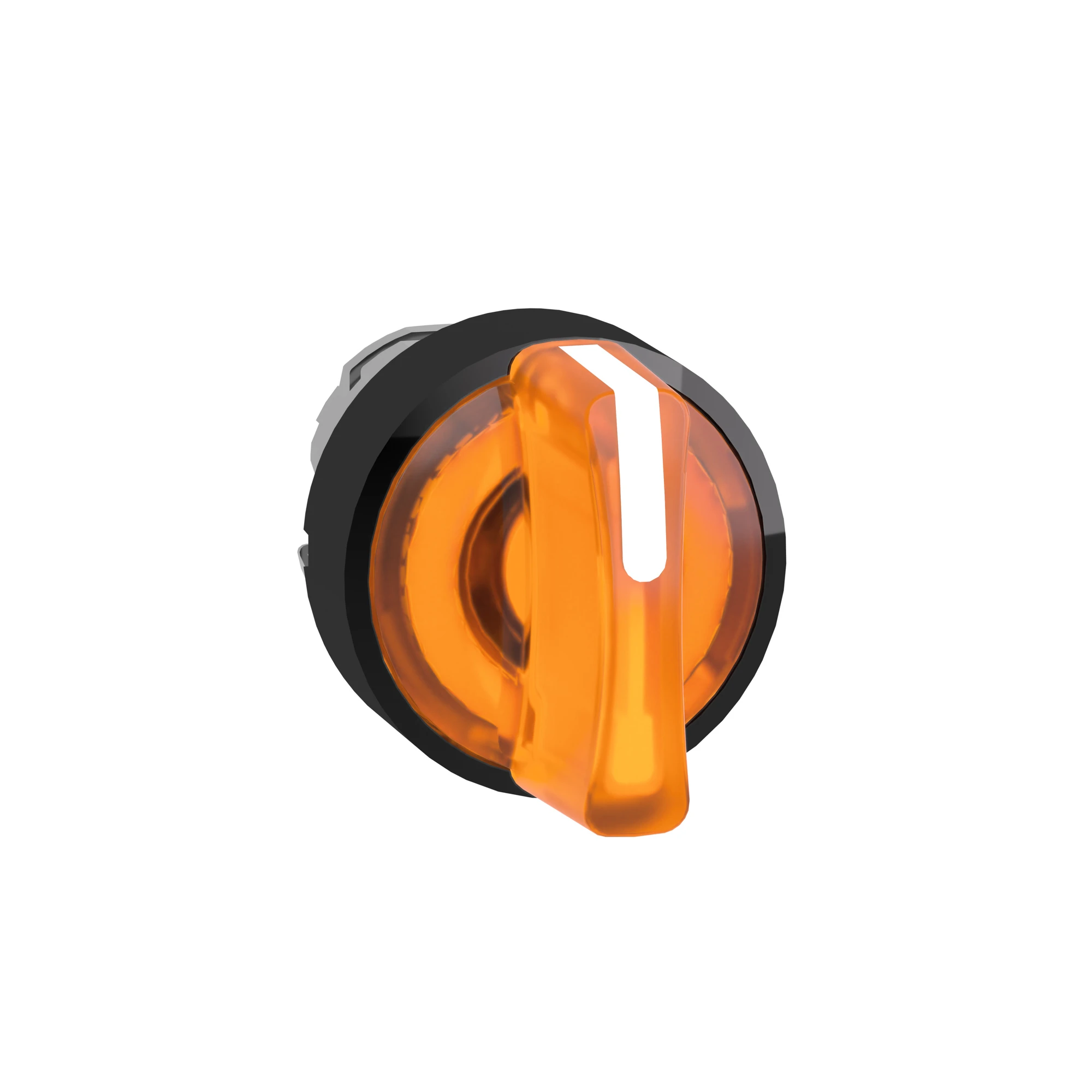 Schneider Electric ZB4BK18537 Illuminated Selector Switch, Front Element, Harmony XB4, Metal Black, 22mm, Orange, for Universal LED, 3 Positions, Momentary Right (img_007)