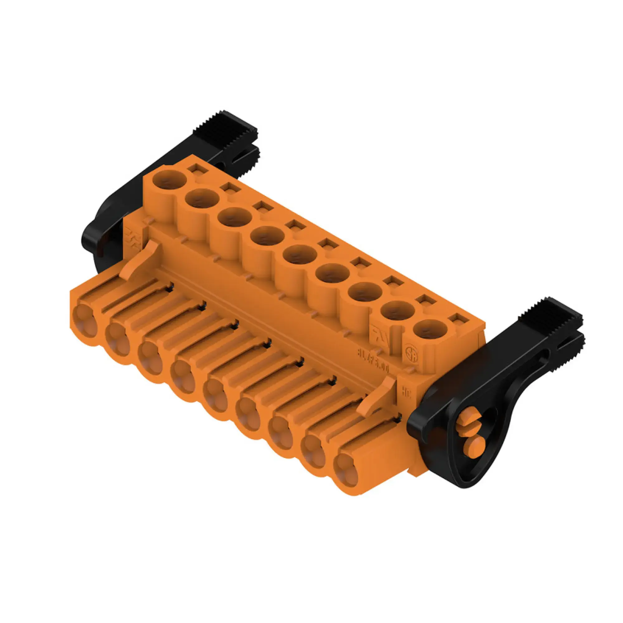 Weidmüller 1956300000 PCB connector (wire connection), 320 V, 23 A, Pitch in mm: 5.00, 4 mm², Number of poles: 9, Clamping yoke connection, Box (img_001) Weidmüller 1956300000 PCB connector (wire connection), 320 V, 23 A, Pitch in mm: 5.00, 4 mm², Number of poles: 9, Clamping yoke connection, Box (img_001)