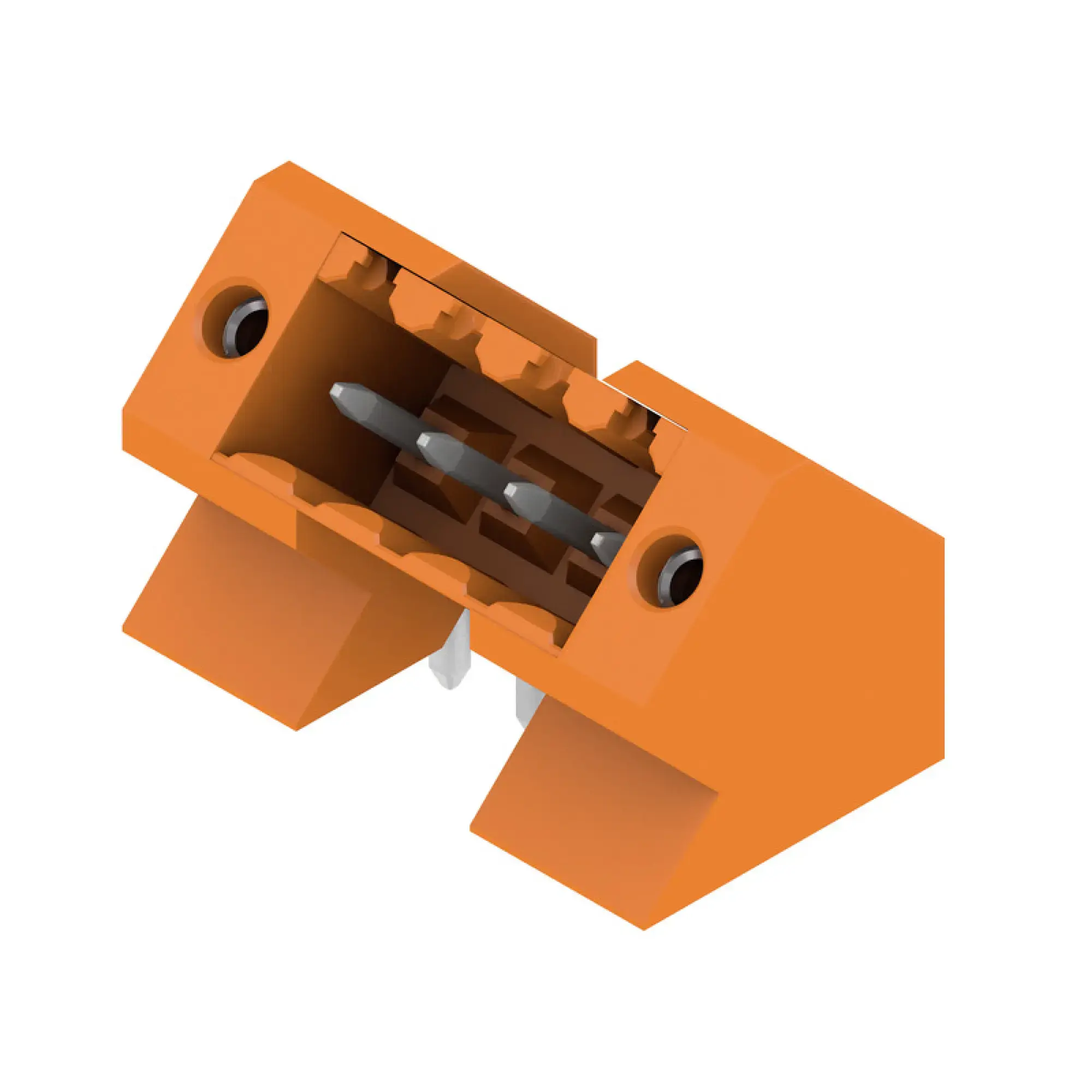 Weidmüller 1643350000 PCB connector (board connection), 160 V, 15 A, Pitch in mm: 3.50, Number of poles: 4, THT solder connection, Box (img_001)