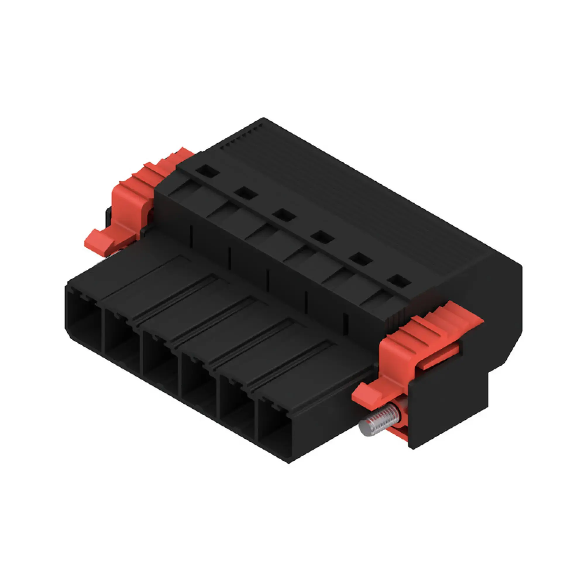 Weidmüller 1124850000 PCB connector (wire connection), 800 V, 57 A, Pitch in mm: 7.62, 10 mm², Number of poles: 6, PUSH IN without actuator, Tension-clamp connection, Box (img_001)