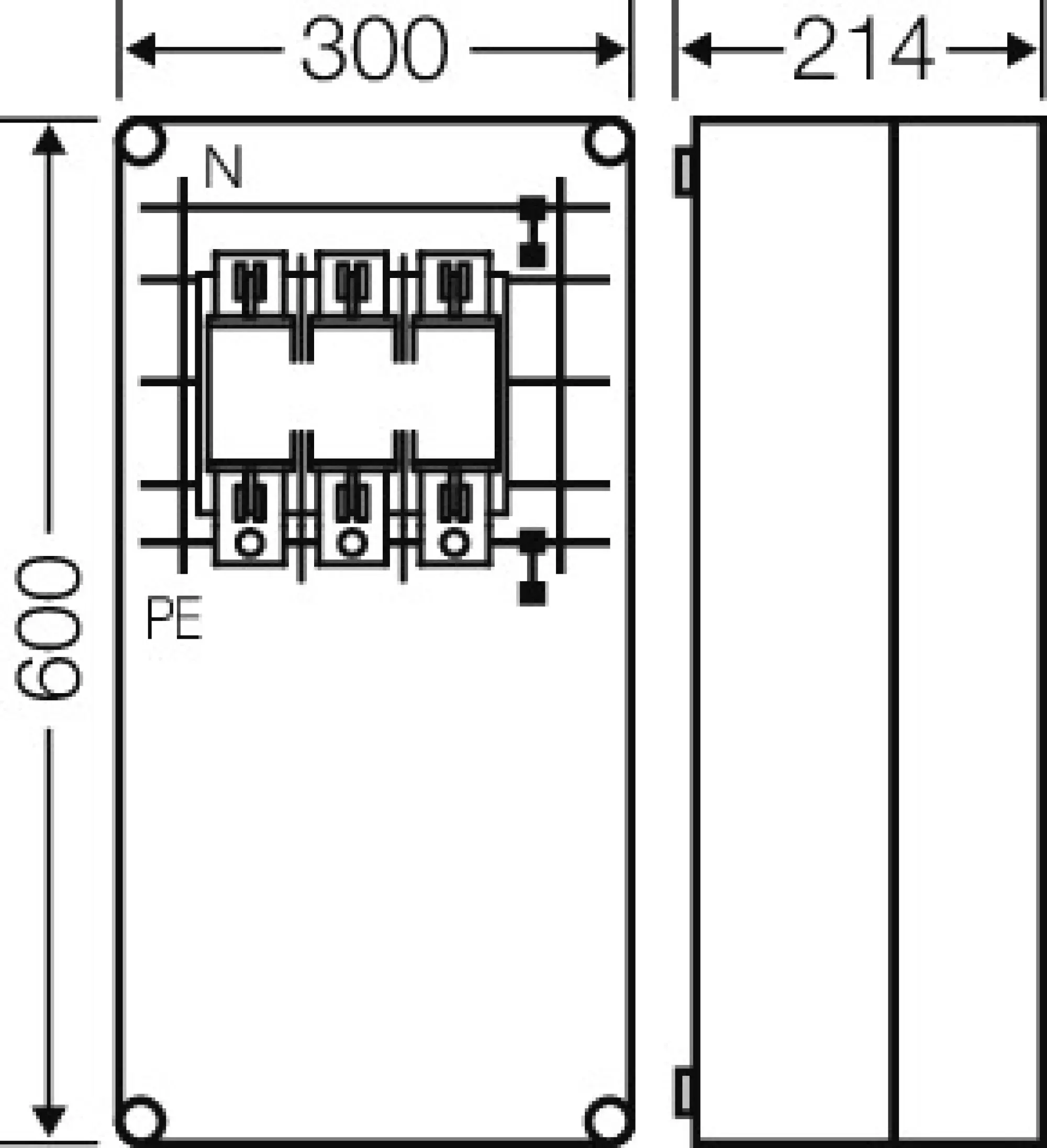 Hensel 2000781 Mi-NH-Sicherungsgehäuse 1xNH 2 3polig, Sammelsch. 400 A, 5polig Mi 6476 (img_002)