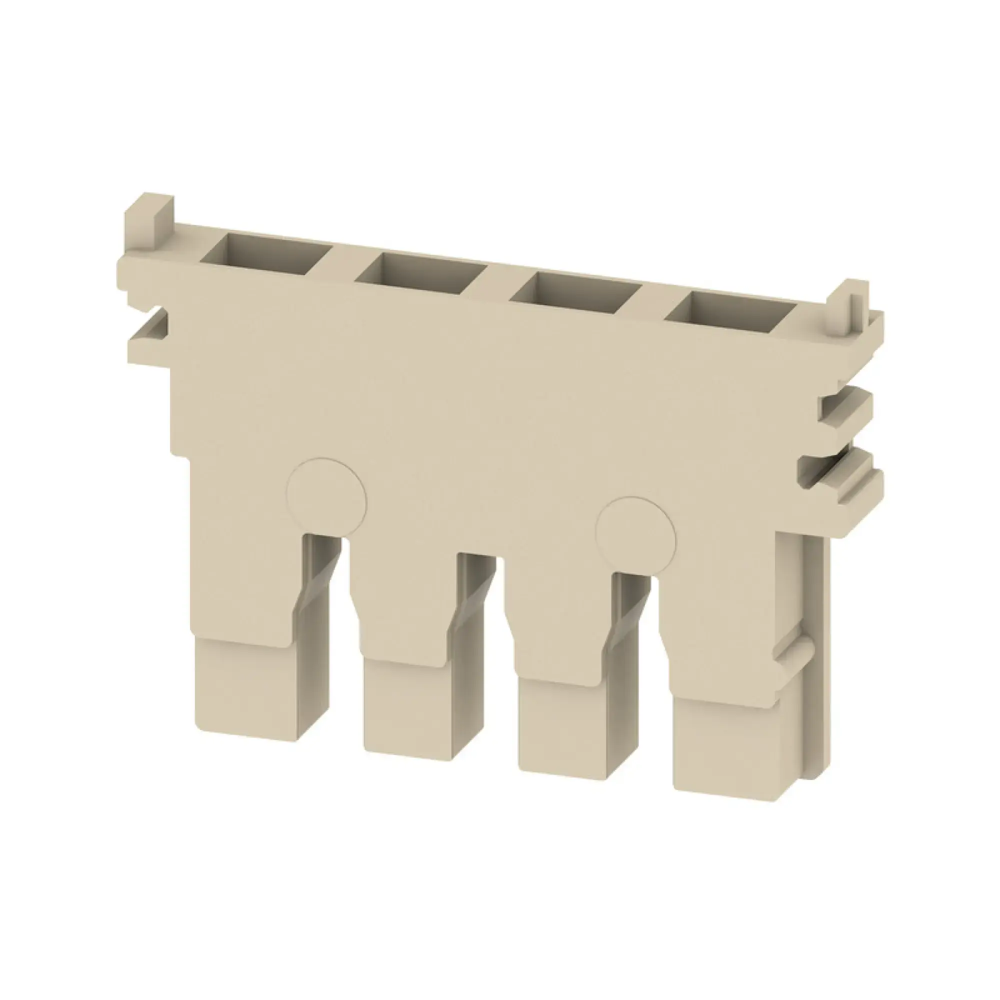 Weidmüller 1907010000 Fastening element (Terminal), dark beige, Height: 31.5 mm, Width: 5.15 mm, Wemid, 120 °C (img_001)