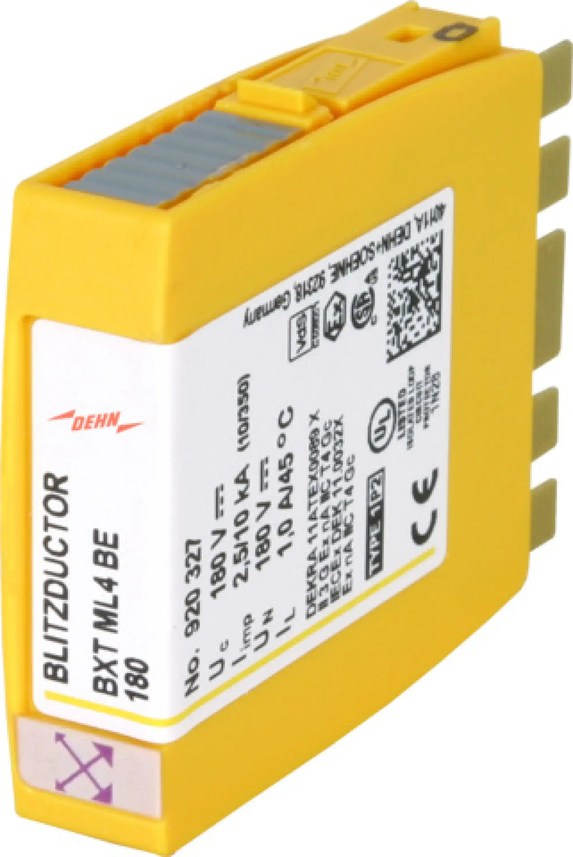 Dehn 920327 Combined arrester module for 4 single lines BLITZDUCTOR XT with LifeCheck (img_001) Dehn 920327 Combined arrester module for 4 single lines BLITZDUCTOR XT with LifeCheck (img_001)