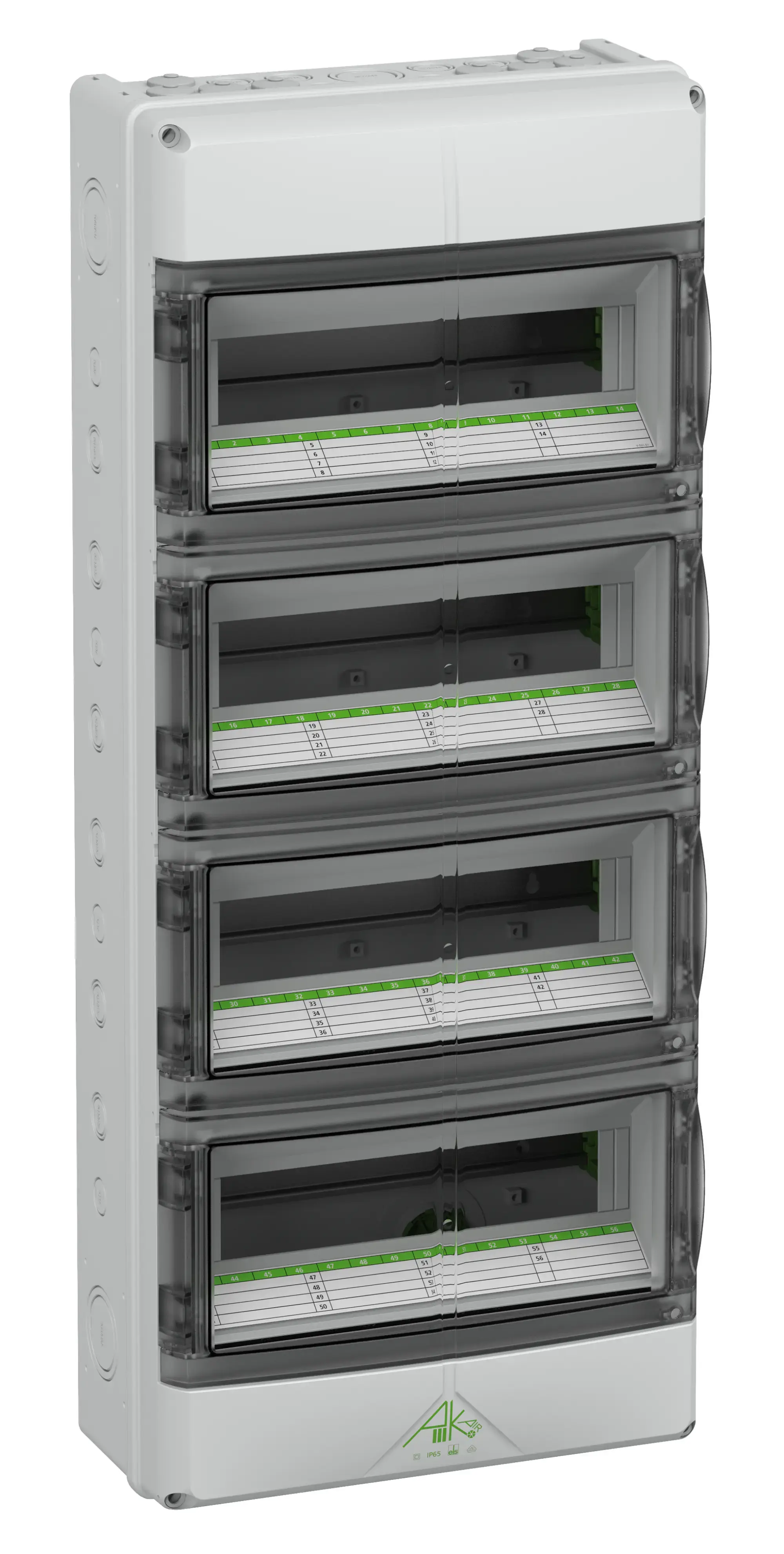 Spelsberg 73345601 Small distributions boards, Type of protection IP65, 56 TE, Impact strength IK08, Protection class II, Un 400V DC, DLG, UL-EU, VDE, Halogen free (img_001)