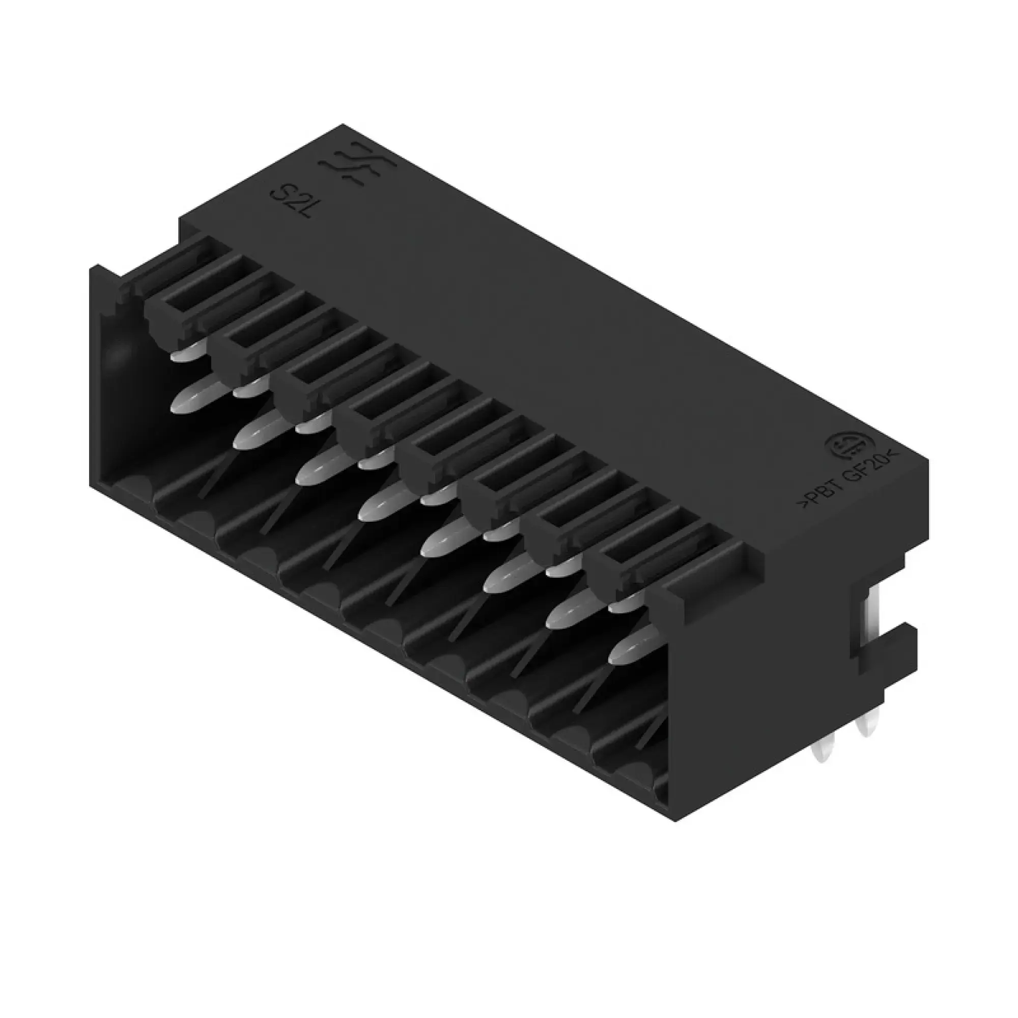 Weidmüller 1728050000 PCB connector (board connection), 125 V, 10 A, Pitch in mm: 3.50, Number of poles: 18, THT solder connection, Box (img_001)
