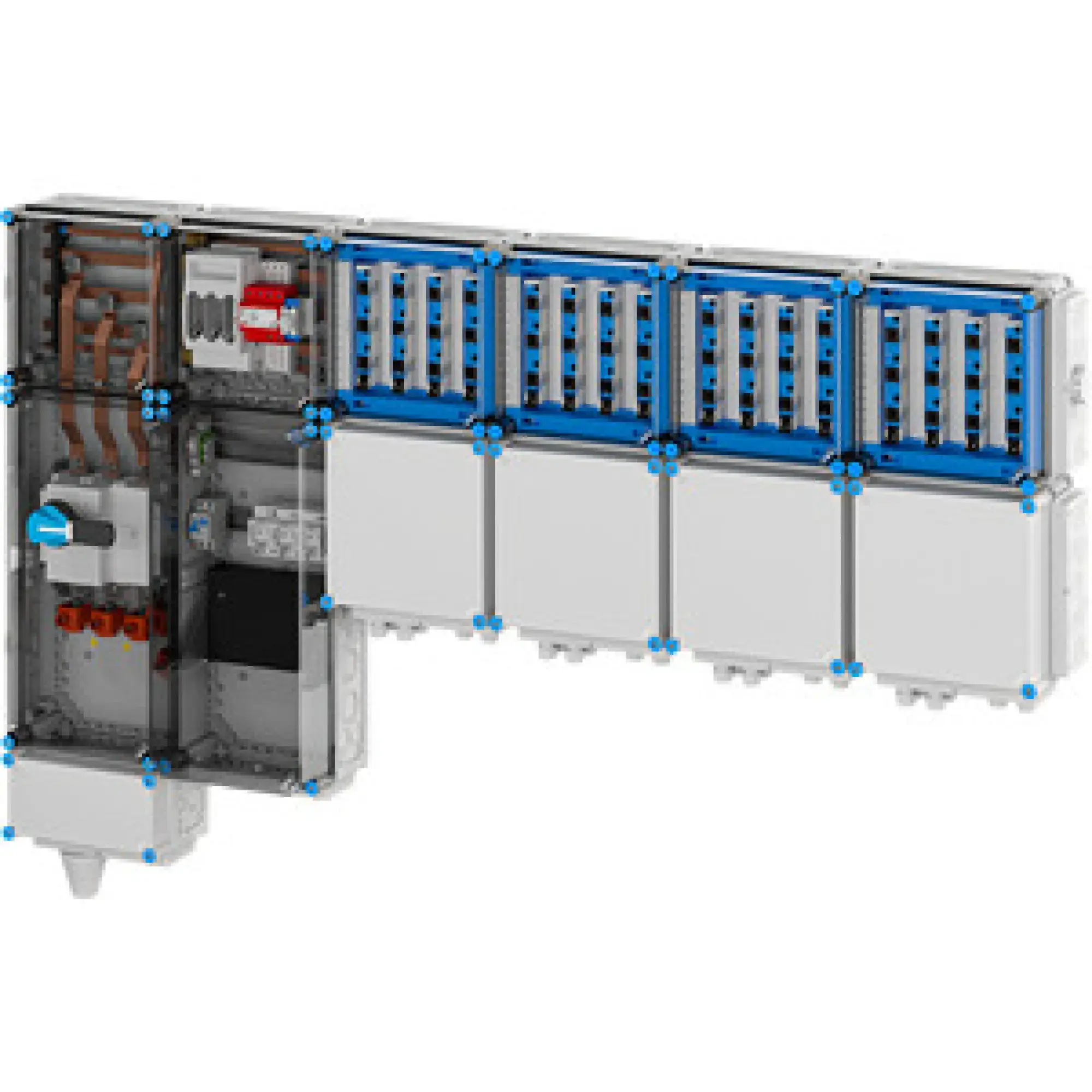 Hensel 65000144 Ladeverteiler für bis zu 16 Ladepunkte à 22kW Mi EV 22kW 16001 (img_001)