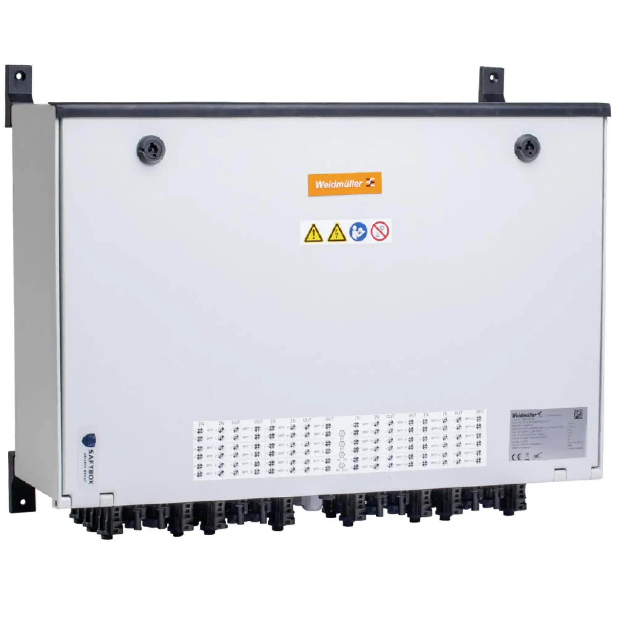 Weidmüller 8000130054 Combiner Box (Photovoltaik), 12 MPP's, 2 Inputs / 2 Outputs per MPP, Remote disconnector, MC4-Evo 2, 1100 V (img_001) Weidmüller 8000130054 Combiner Box (Photovoltaik), 12 MPP's, 2 Inputs / 2 Outputs per MPP, Remote disconnector, MC4-Evo 2, 1100 V (img_001)