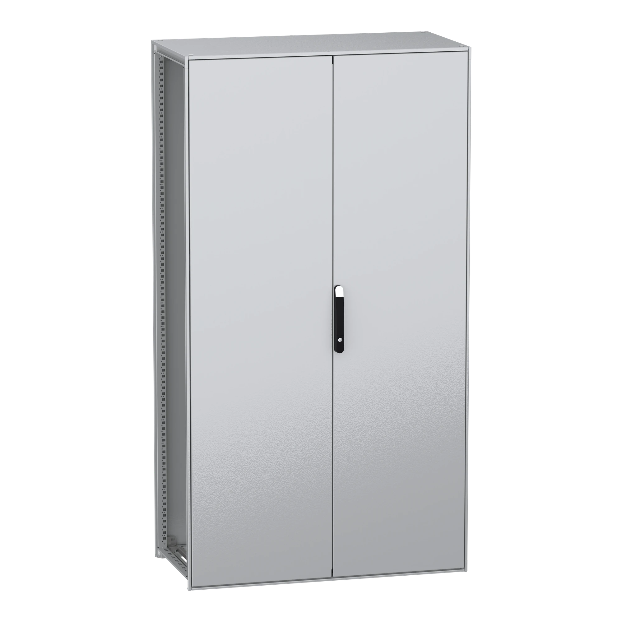 Schneider Electric NSYSFN2212602D Floor-standing cabinet, PanelSeT SFN, made of decarbonized steel, without mounting plate, assembled, 2200x1200x600mm, 2 doors, IP55 (img_001)