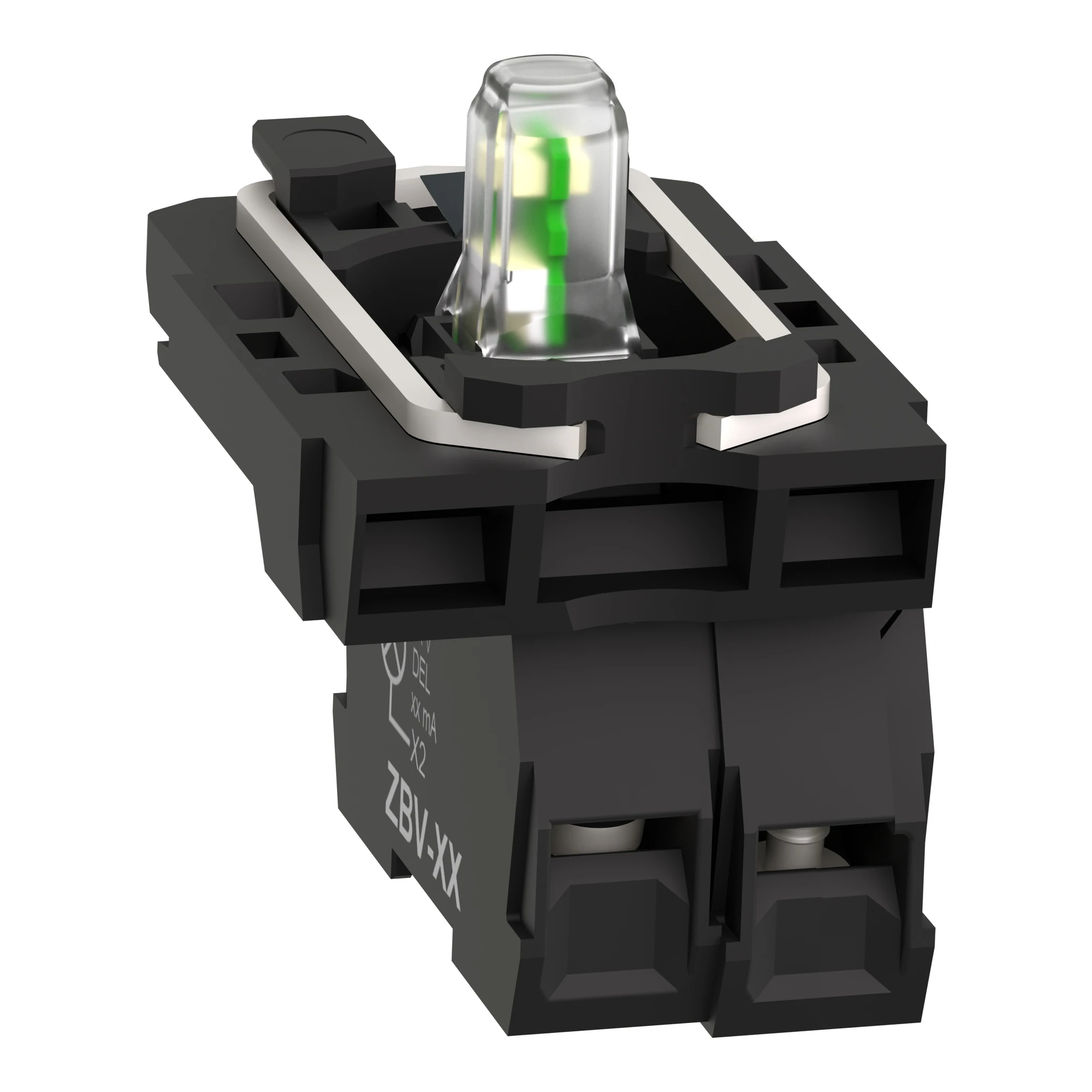 Schneider Electric ZB5AW0B12 Auxiliary contact block, Harmony XB5, plastic, white, universal LED, with mounting flange, 1NO, 24V ACDC (img_004) Schneider Electric ZB5AW0B12 Auxiliary contact block, Harmony XB5, plastic, white, universal LED, with mounting flange, 1NO, 24V ACDC (img_004)