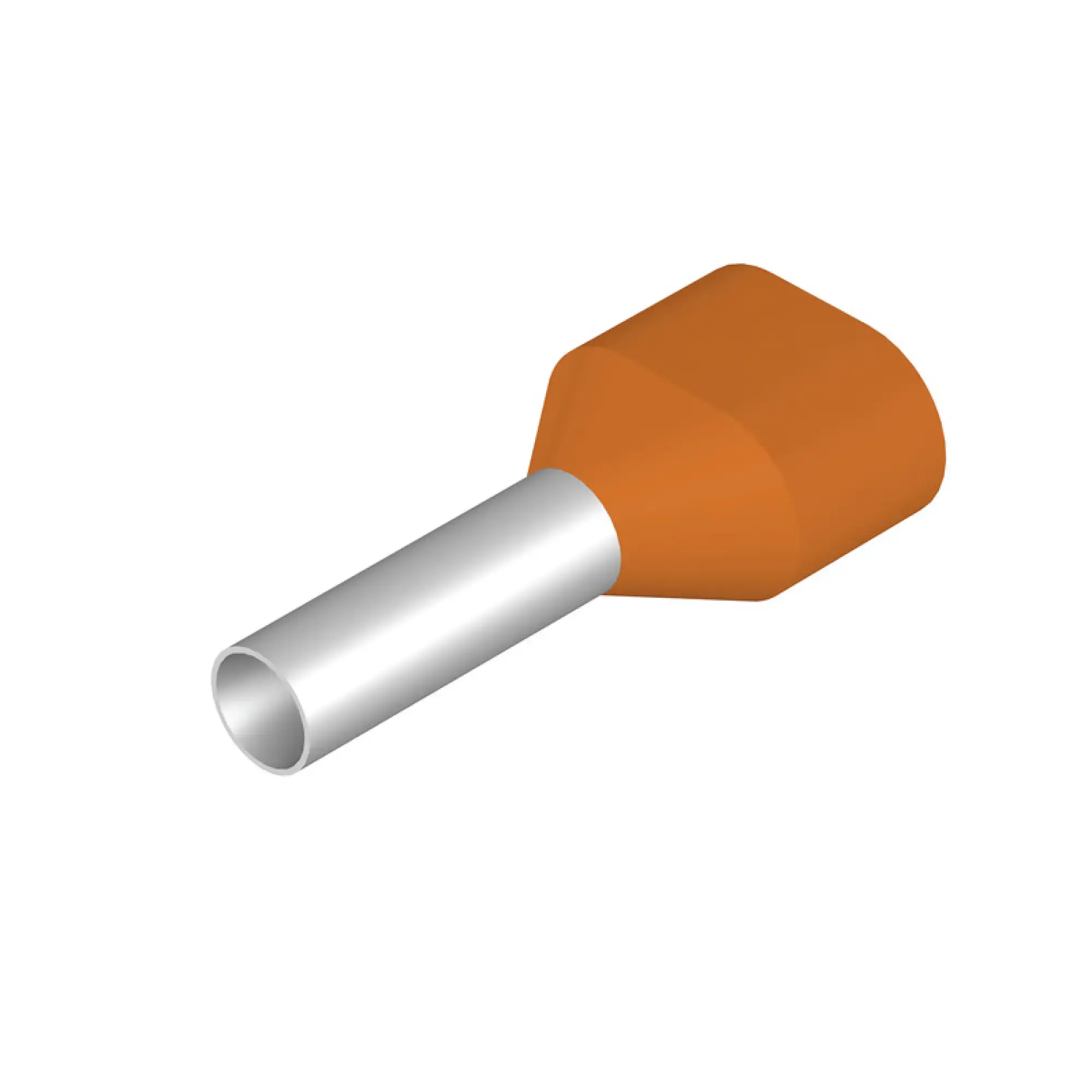 Weidmüller 9018590000 Wire end ferrule, Twin wire-end ferrule, 4 mm², Stripping length: 15 mm, orange (img_001)