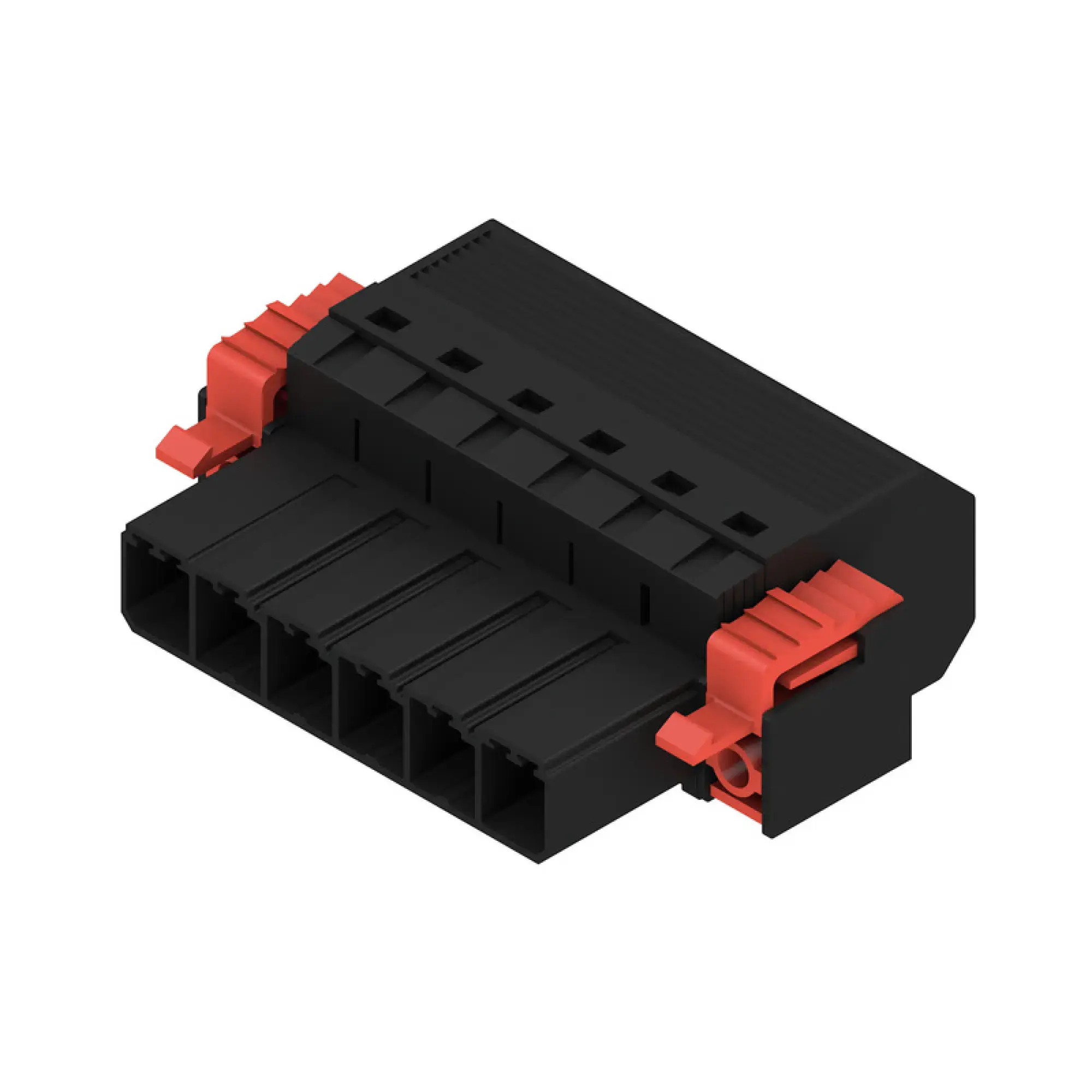 Weidmüller 1124790000 PCB connector (wire connection), 800 V, 57 A, Pitch in mm: 7.62, 10 mm², Number of poles: 6, PUSH IN without actuator, Tension-clamp connection, Box (img_001)