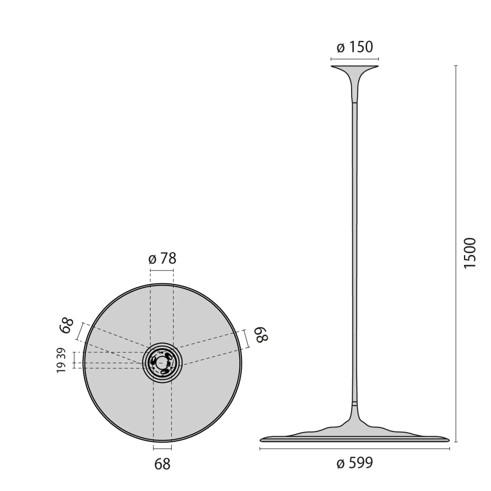 Performance iN Lighting 8712211556382 LED-Pendelleuchte 3000K 55W DALI Glas opal 8712211556382 (img_002)