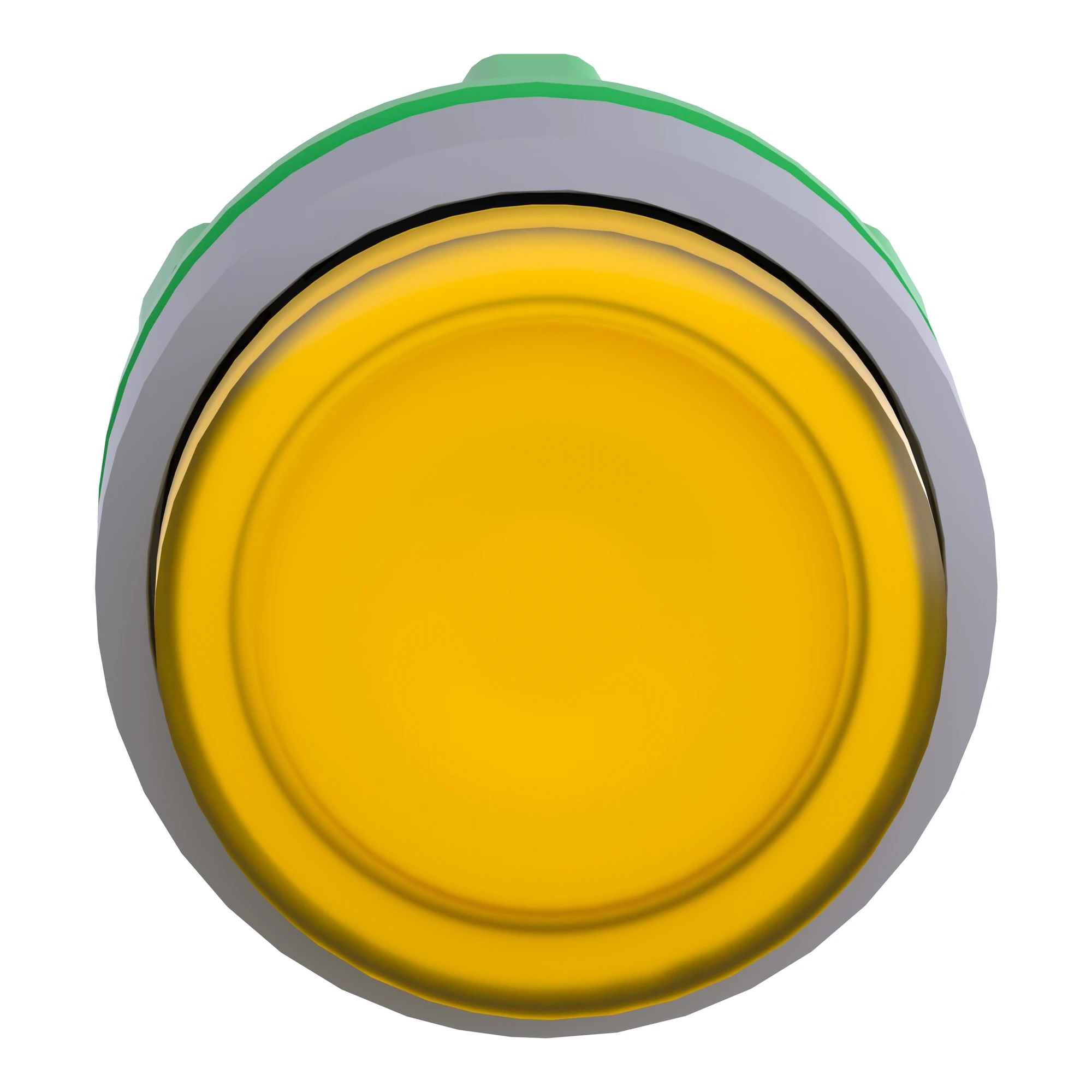 Schneider Electric ZB5AH83C0 Illuminated push-button, front element, Harmony XB5, plastic, 22mm, light grey, yellow, protruding, for universal LED, latching (img_004)