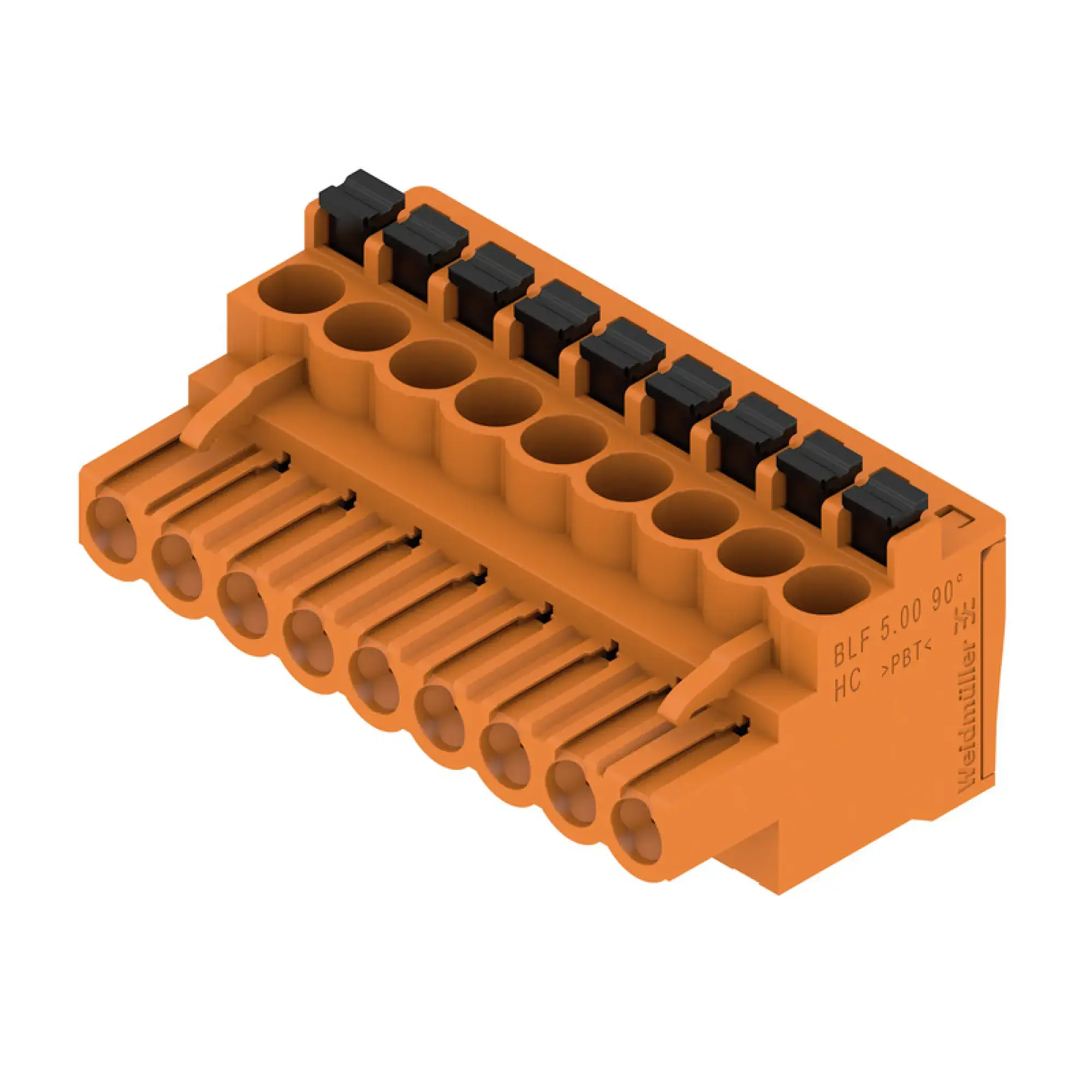 Weidmüller 1980240000 PCB connector (wire connection), 320 V, 24 A, Pitch in mm: 5.00, 3.31 mm², Number of poles: 9, PUSH IN with actuator, Box (img_001)