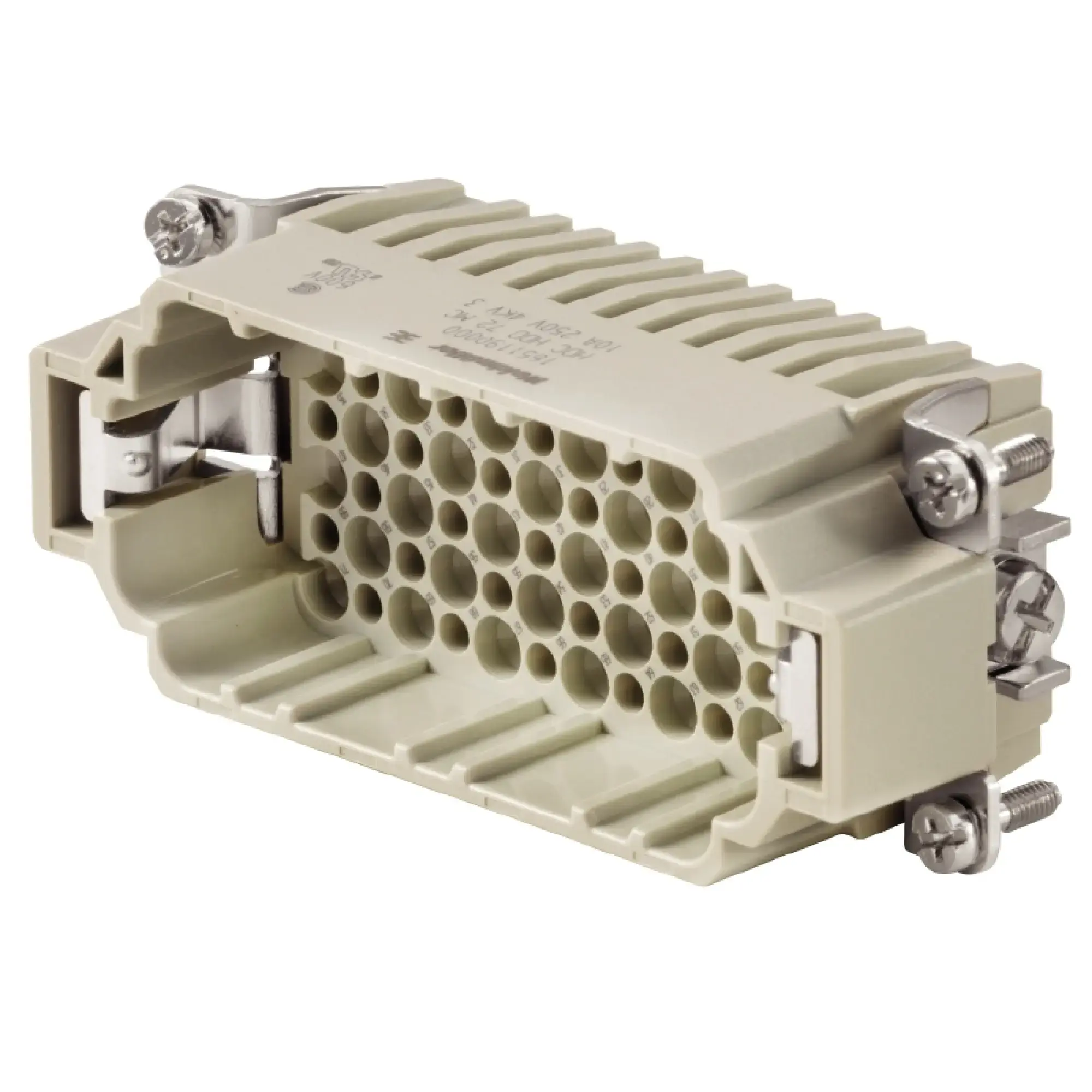 Weidmüller 1651190000 Contact insert (industry plug-in connectors), Male, 250 V, 10 A, Number of poles: 72, Crimp connection, Size: 6 (img_001)