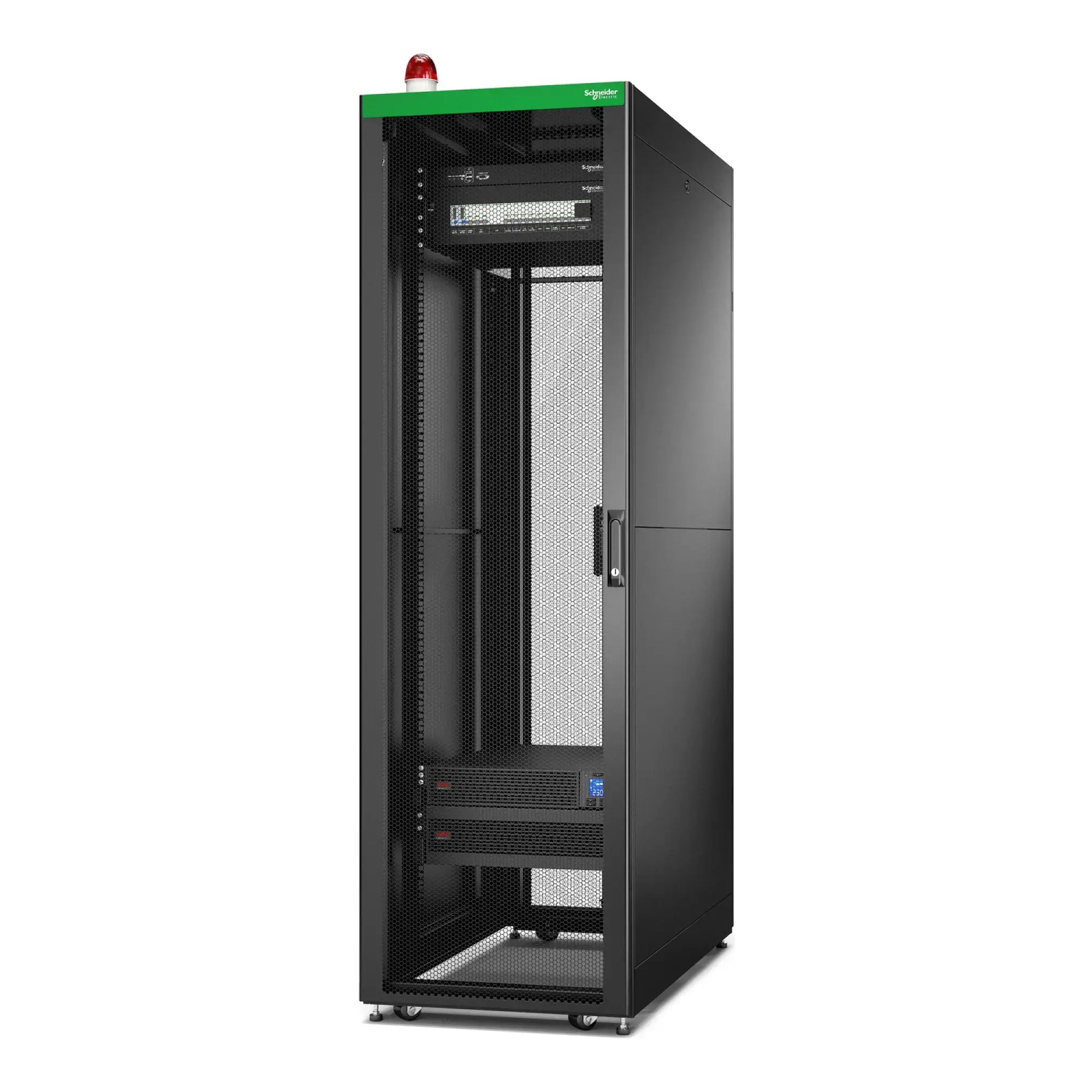Schneider Electric EMDC42U6KP2V Easy MDC Basisgehäuse-Konfiguration (belüftetes 42HE Easy Rack, SRVPM6K, PDP, Energiezähler, lokales Management, Beleuchtung) (img_001)