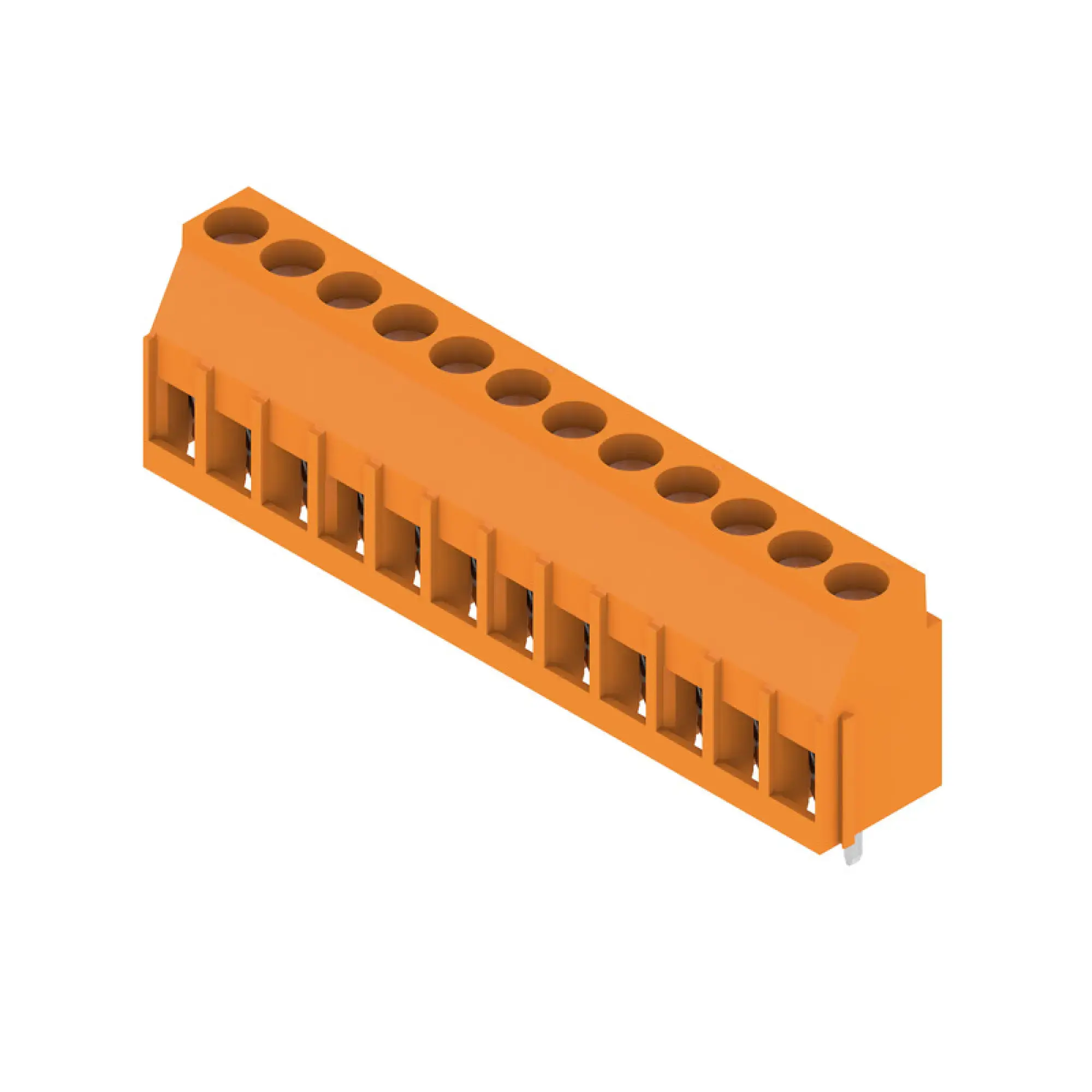 Weidmüller 2567230000 PCB terminal, 320 V, 32.5 A, Pitch in mm: 5.08, 6 mm², Number of poles: 12, Clamping yoke connection, THT solder connection, 90°, Box (img_001) Weidmüller 2567230000 PCB terminal, 320 V, 32.5 A, Pitch in mm: 5.08, 6 mm², Number of poles: 12, Clamping yoke connection, THT solder connection, 90°, Box (img_001)