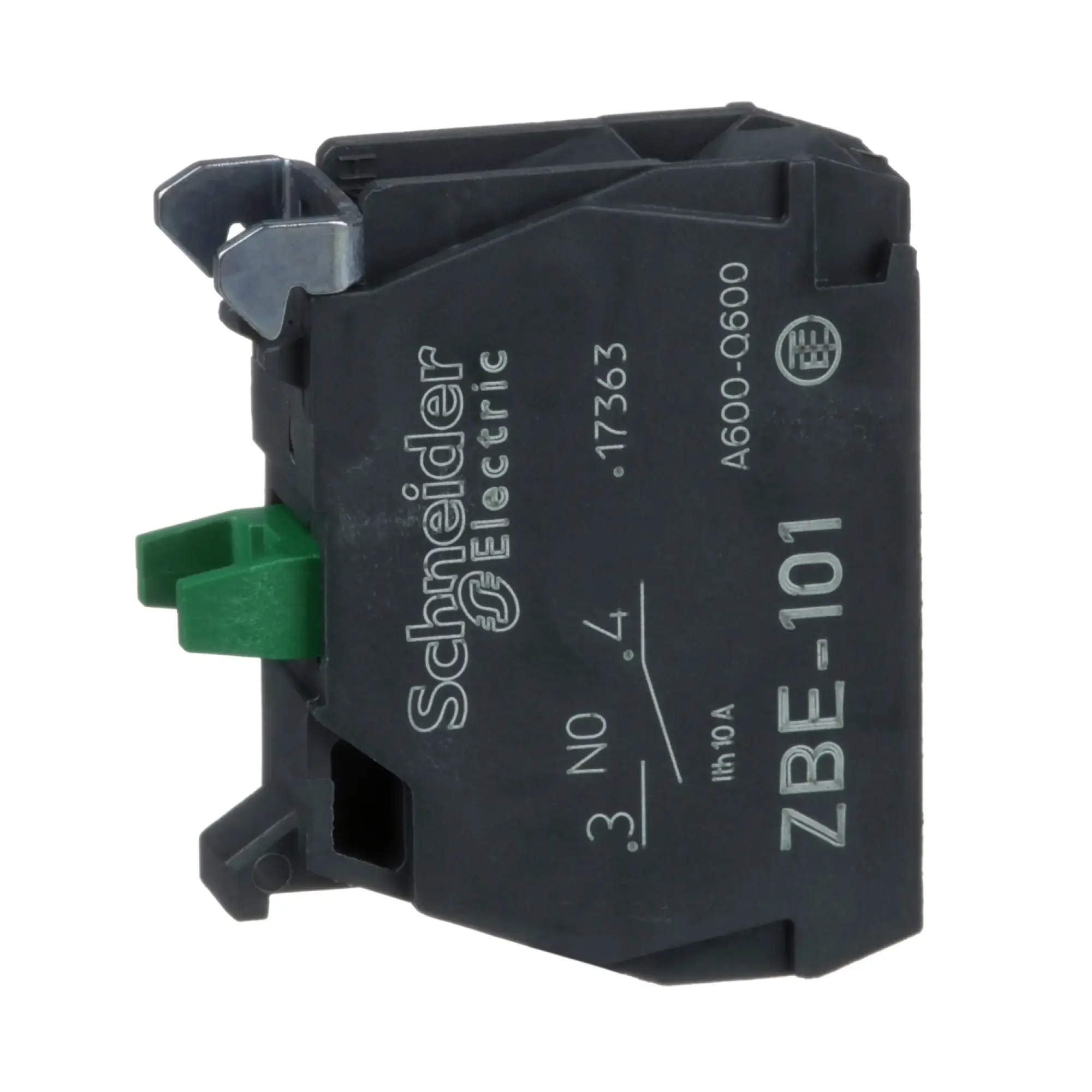 Schneider Electric ZBE101 Auxiliary switch, contact block, Harmony XB4 and XB5, 22mm, 30mm, screw terminal, 1S (img_010) Schneider Electric ZBE101 Auxiliary switch, contact block, Harmony XB4 and XB5, 22mm, 30mm, screw terminal, 1S (img_010)