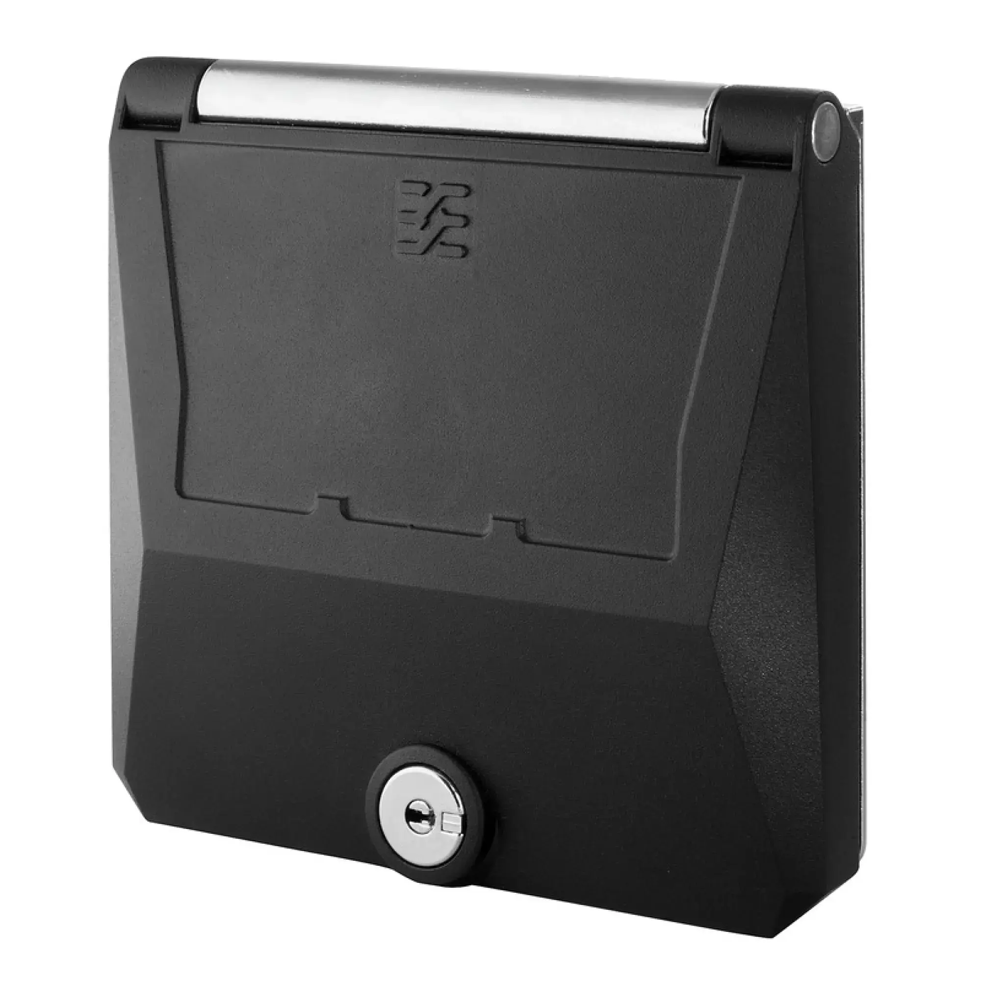 Weidmüller 2003180000 Component housing, Double frame, Metal cover, Lockable with key, Colour: black (similar to RAL 9005), IP65, in closed state (img_001)