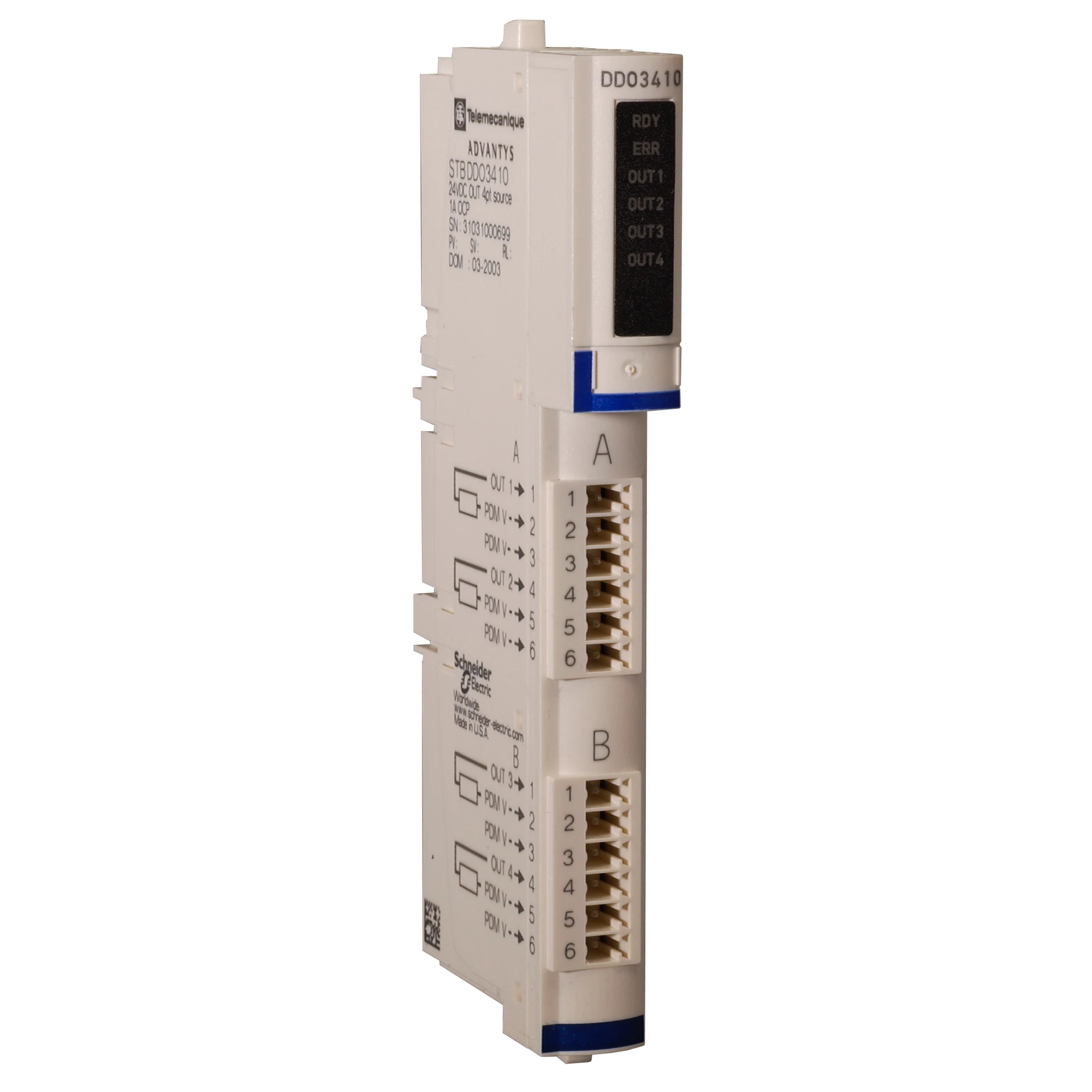 Schneider Electric STBDDO3410K Standard digital output kit, Modicon STB, 24 V DC, 4A (img_001)