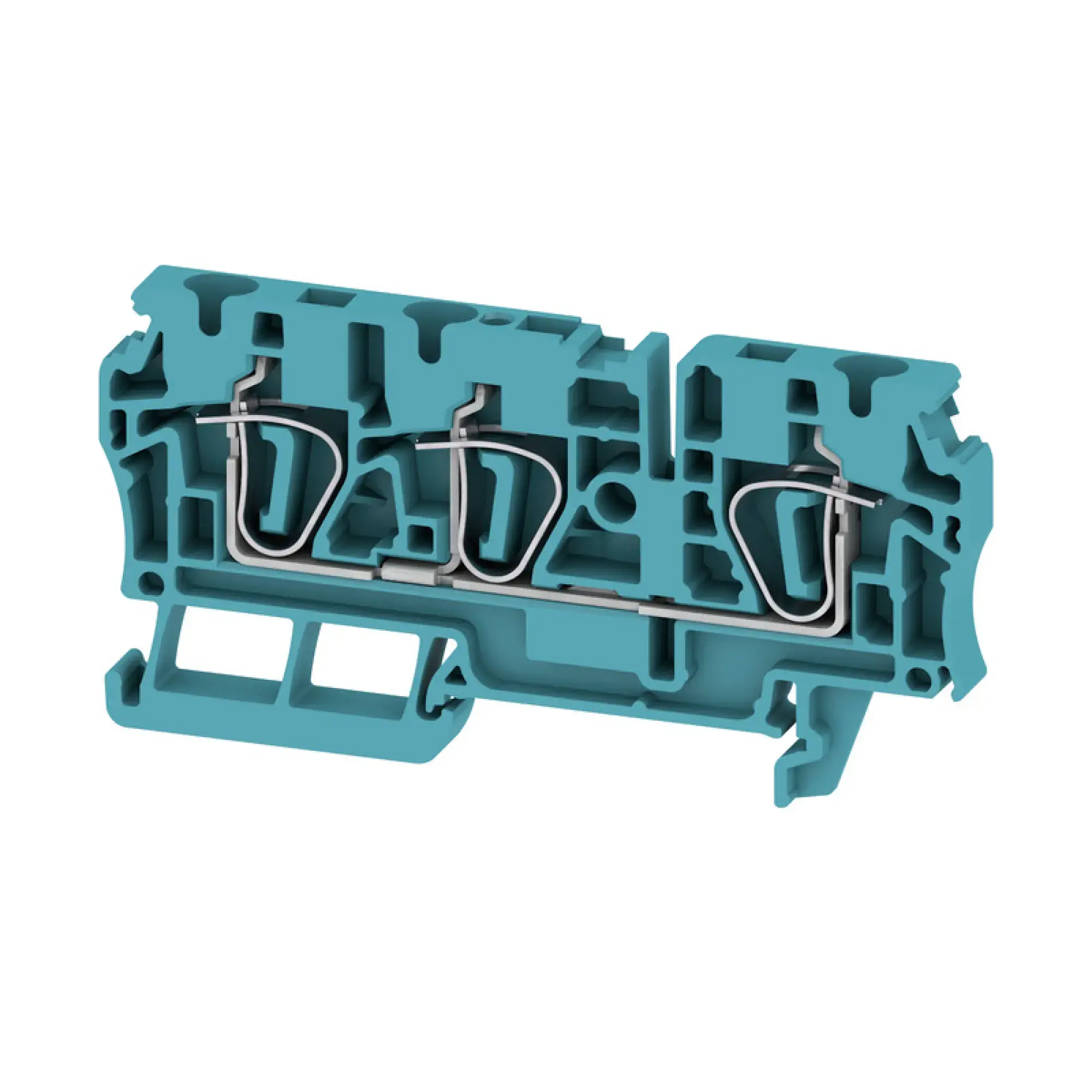 Weidmüller 7904190000 Feed-through terminal block, Tension-clamp connection, blue, 4 mm², 32 A, 800 V, Number of connections: 3 (img_001)