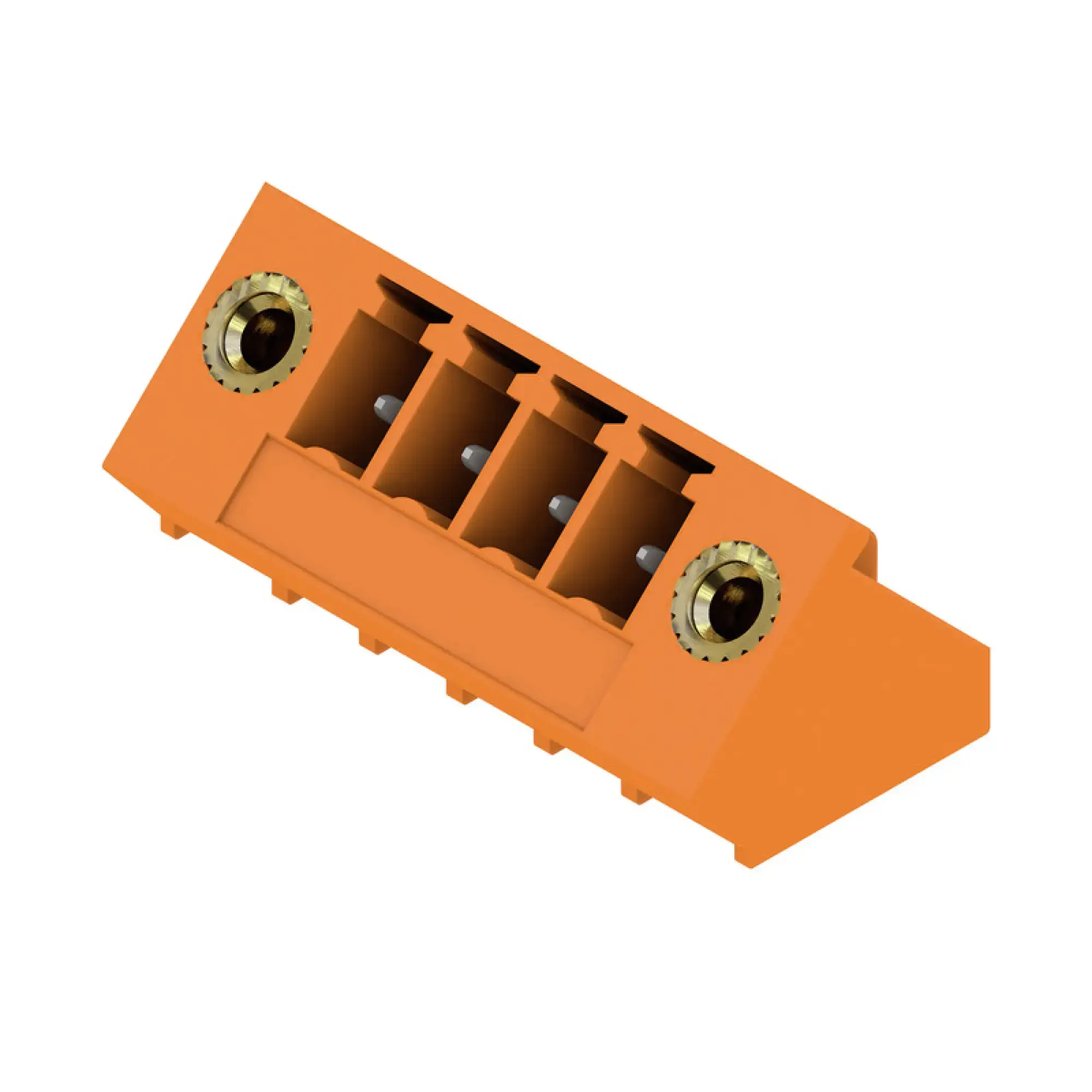 Weidmüller 1976760000 PCB connector (board connection), 160 V, 17.5 A, Pitch in mm: 3.81, Number of poles: 4, THT solder connection, Box (img_001)