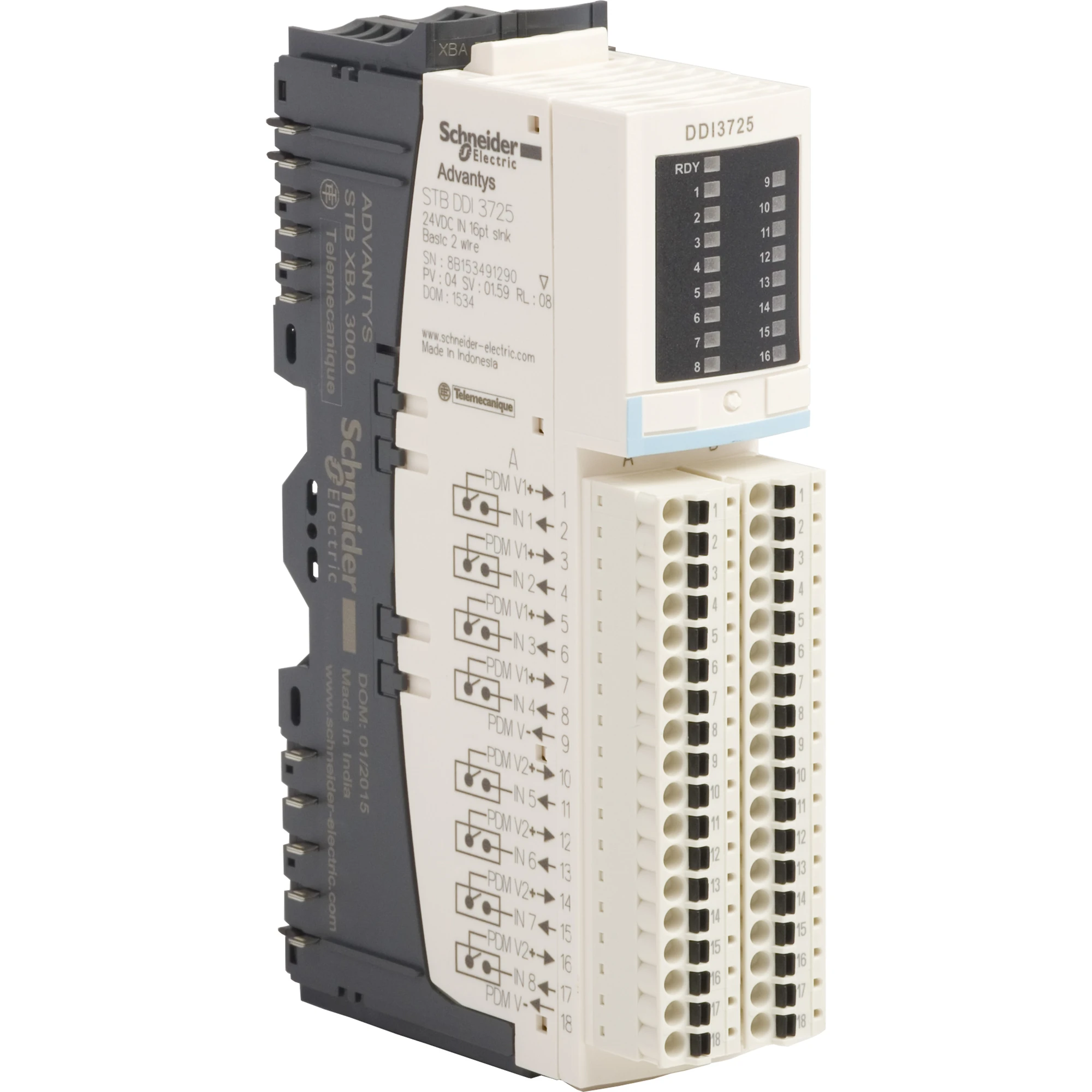 Schneider Electric STBDDI3725KC Kit digital input module base STB, 24 V DC, 16 E (img_001)