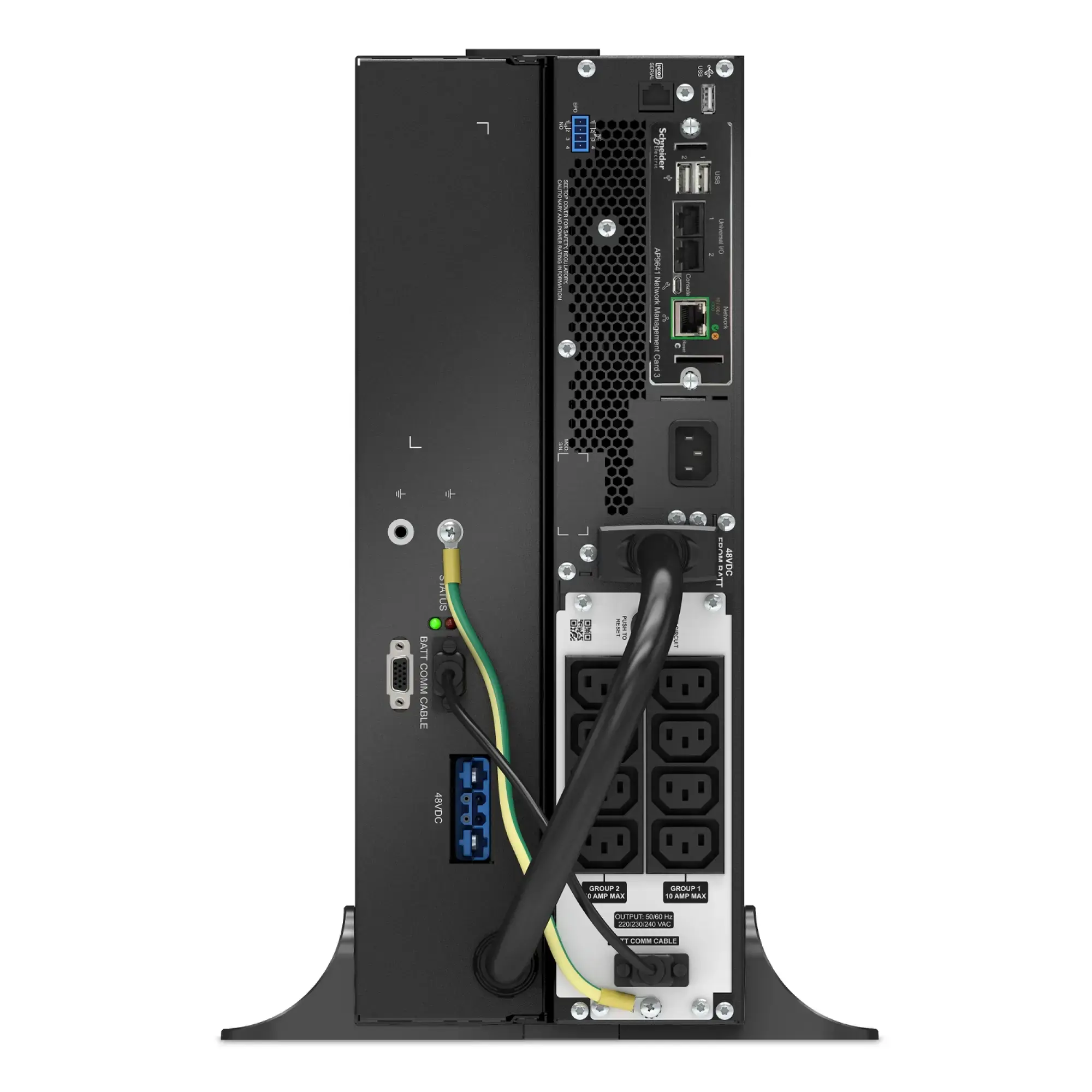 APC SRTL1500RM4UXLI-NC APC Smart-UPS On-Line, 1500VA, Lithium-Ionen, Rackmontage 4HE, 230V, 8x C13 IEC-Ausgänge, Netzkarte, SmartSlot, verlängerte Laufzeit, Rack-Einbausatz (img_002) APC SRTL1500RM4UXLI-NC APC Smart-UPS On-Line, 1500VA, Lithium-Ionen, Rackmontage 4HE, 230V, 8x C13 IEC-Ausgänge, Netzkarte, SmartSlot, verlängerte Laufzeit, Rack-Einbausatz (img_002)