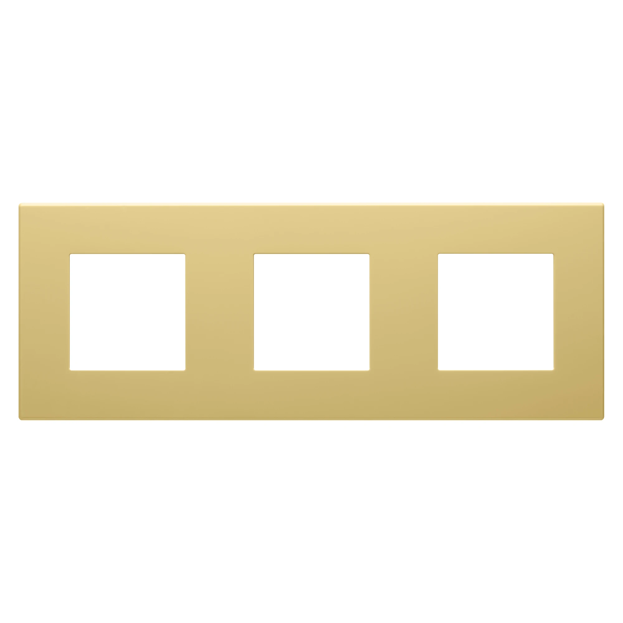 GEWISS GW35903AM DAHLIA PLATE - IN TECHNOPOLYMER - 3 GANG HORIZONTAL/VERTICAL - CREAM (img_001)