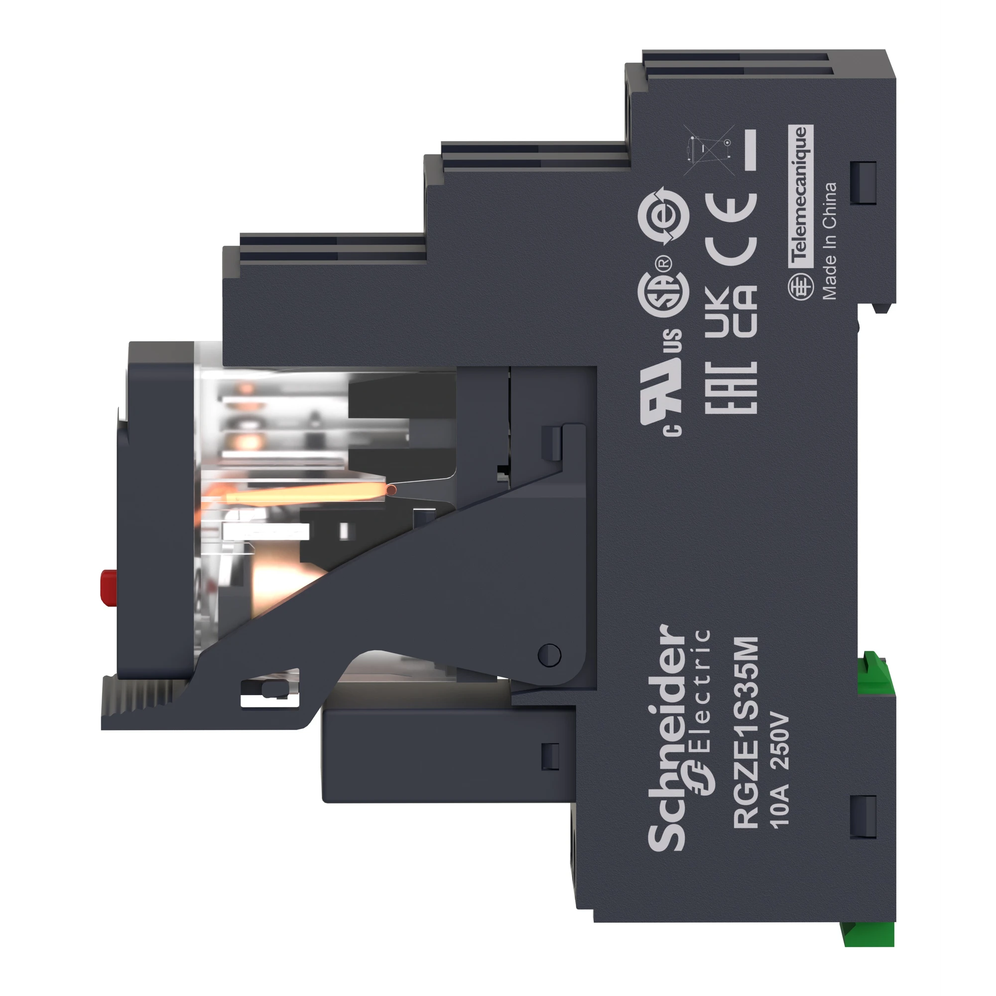 Schneider Electric RXG21P7PV Interface relay 2CO 5A 230VAC Test button Socket Bracket Varistor+LED mounted (img_007) Schneider Electric RXG21P7PV Interface relay 2CO 5A 230VAC Test button Socket Bracket Varistor+LED mounted (img_007)