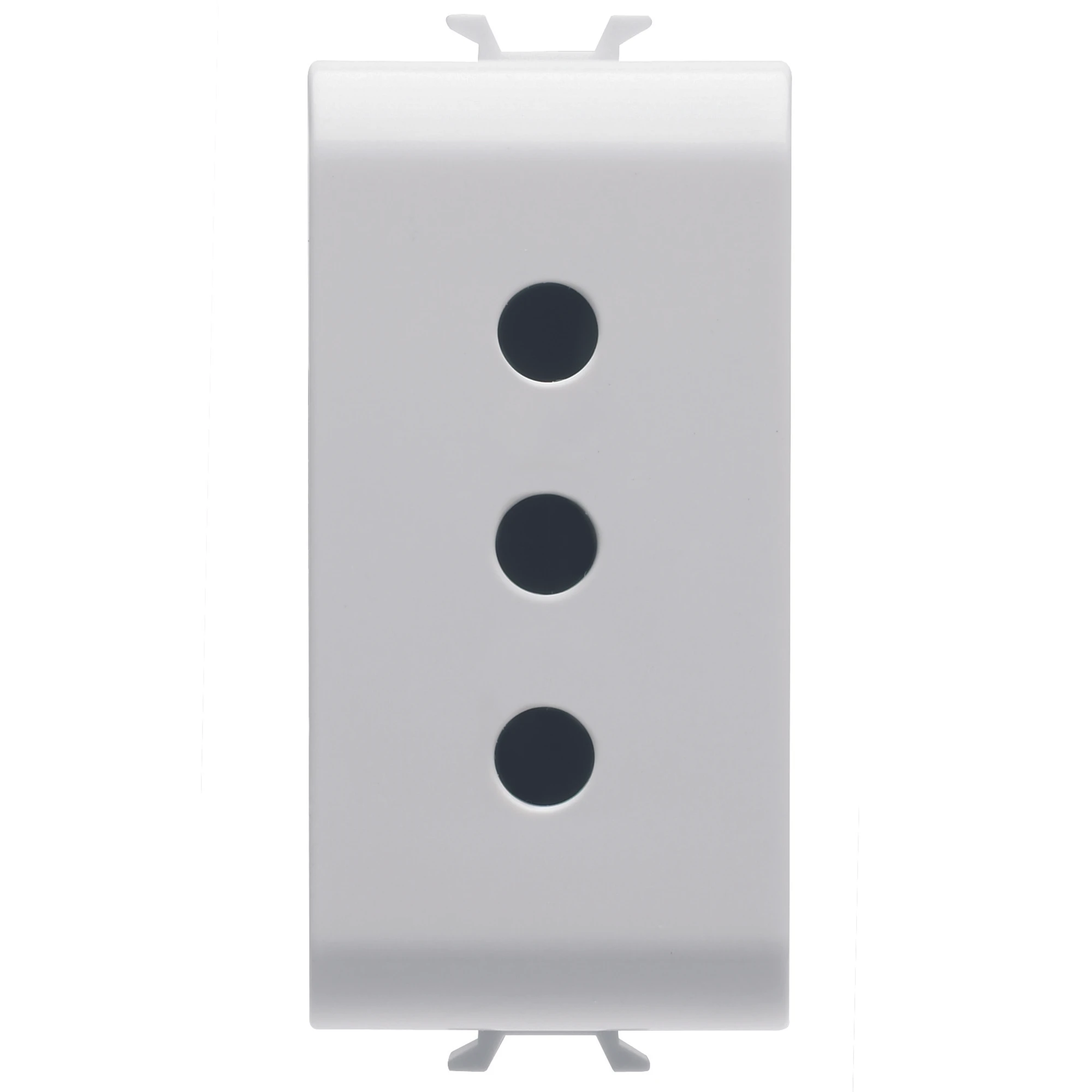 GEWISS GW10201 ITALIAN STANDARD SOCKET-OUTLET 250V ac - 2P+E 10A - P11 - 1 MODULE - GLOSSY WHITE - CHORUSMART (img_001) GEWISS GW10201 ITALIAN STANDARD SOCKET-OUTLET 250V ac - 2P+E 10A - P11 - 1 MODULE - GLOSSY WHITE - CHORUSMART (img_001)