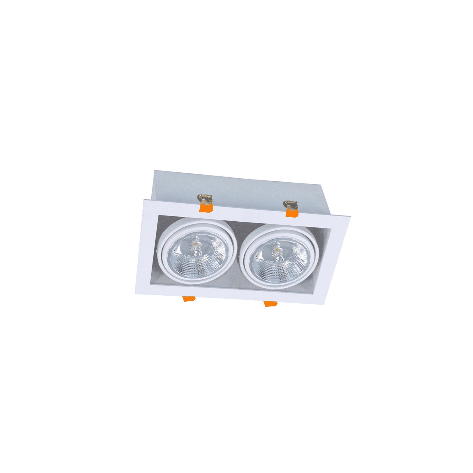 WSU Lights AR111 Recessed spotlight Tepara for 2 Spots white - 315x160mm - IP20